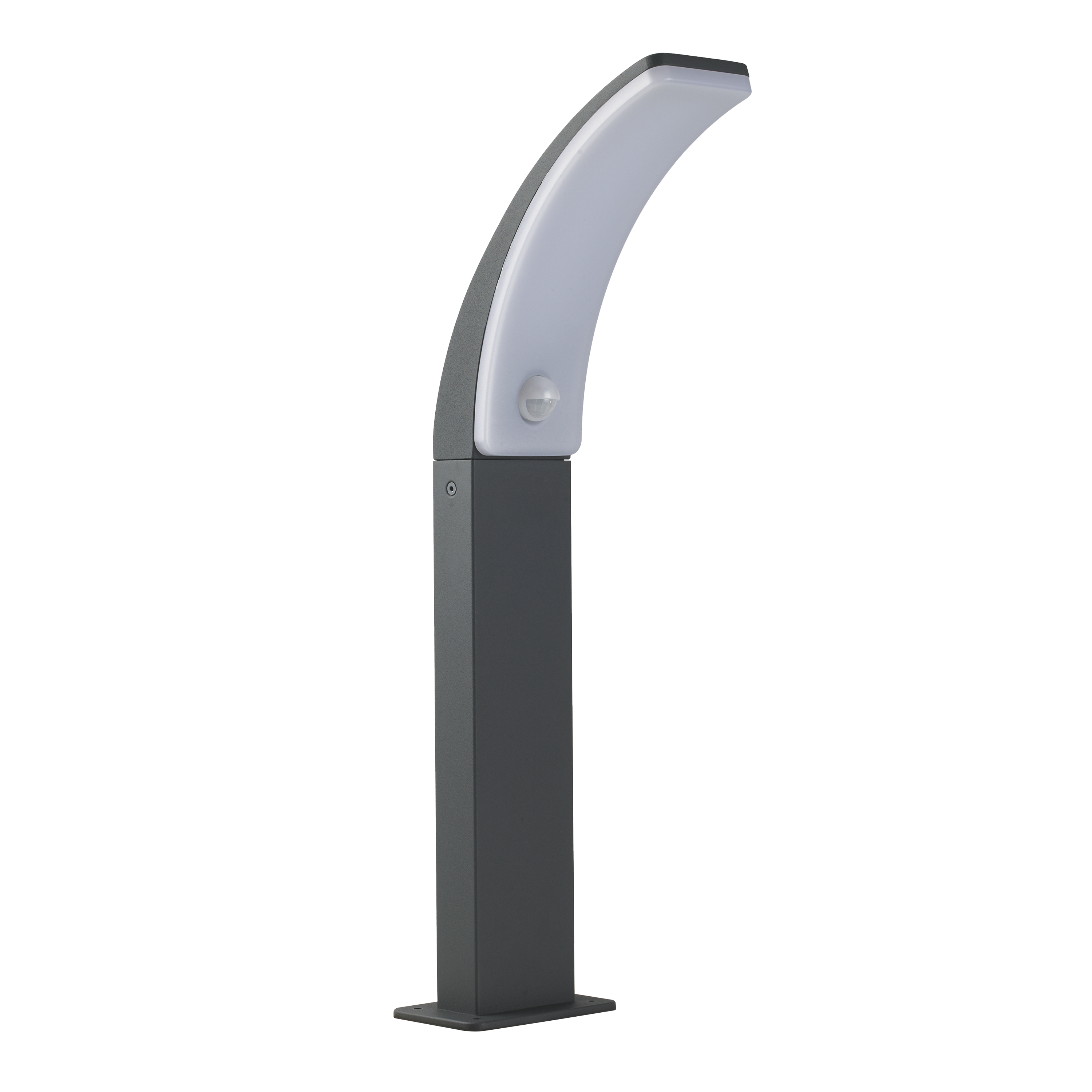 Lampa ogrodowa zewnętrzna słupek Lakko z czujnikiem 1500 lm szara 56 cm IP44 LED Inspire