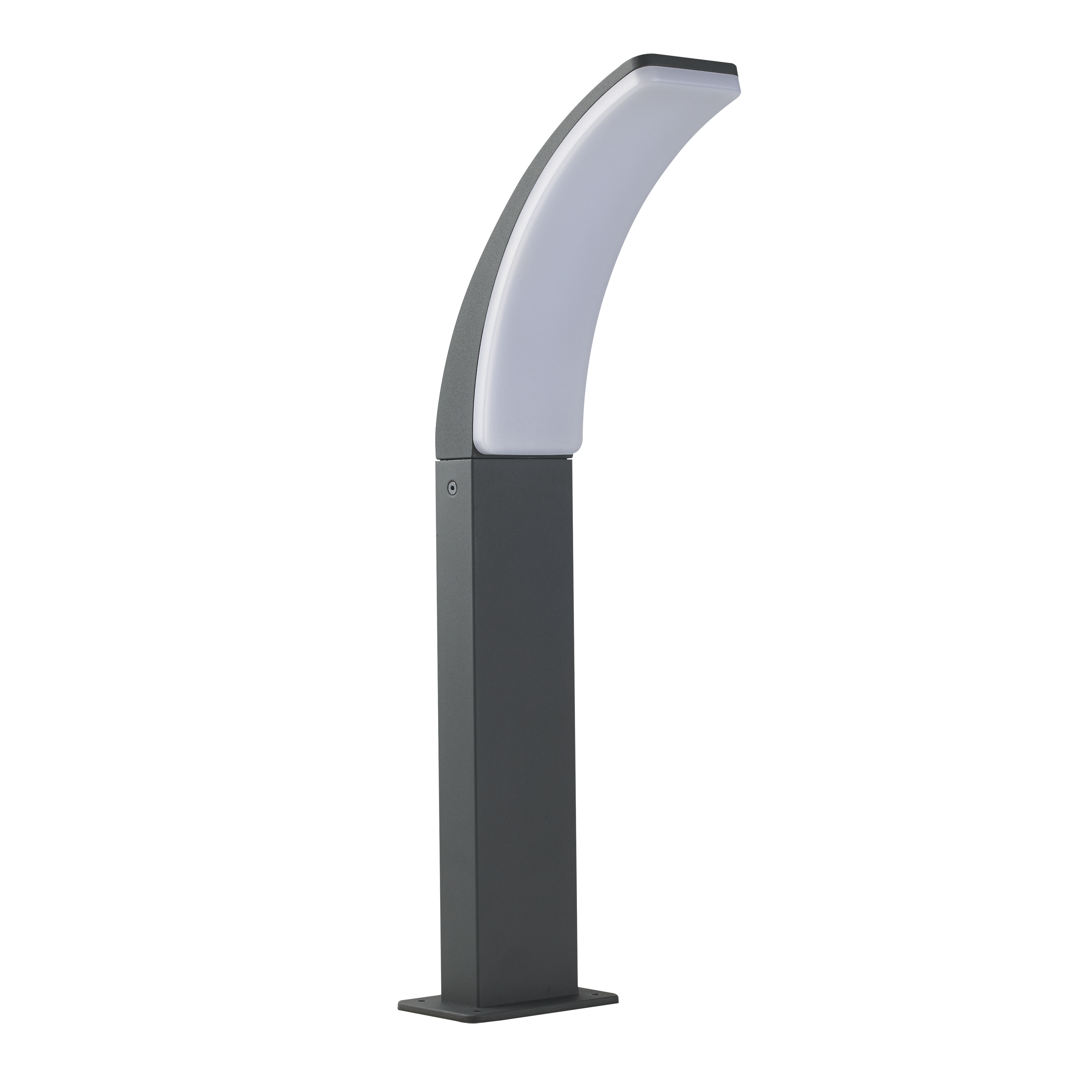 Lampa ogrodowa zewnętrzna słupek Lakko 1500 lm szara 56 cm IP44 LED Inspire