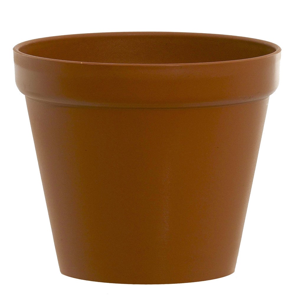 Doniczka plastikowa śr.13 cm brązowa Glinka Prosperplast