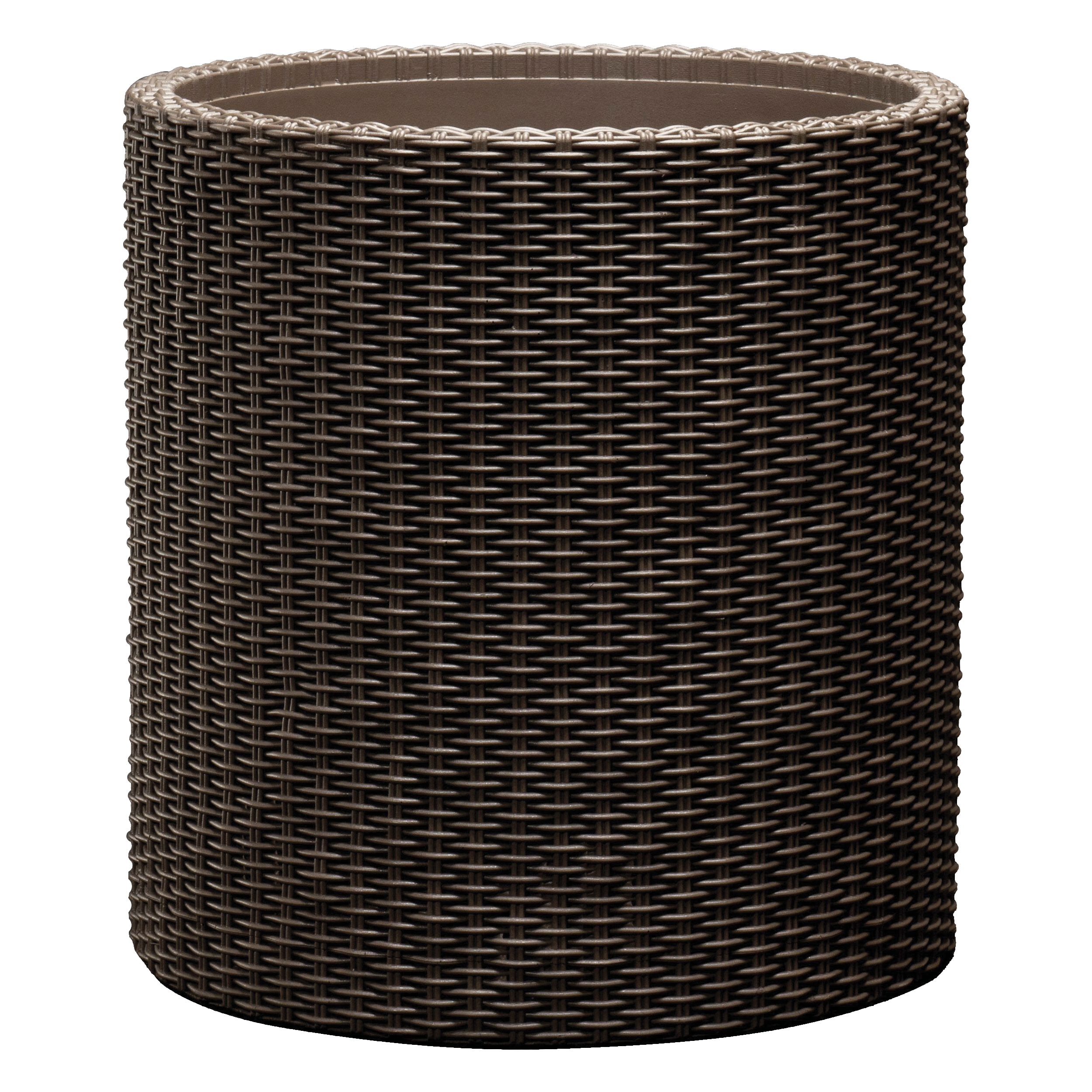 Donica plastikowa Cylinder śr.44 cm brązowa Keter