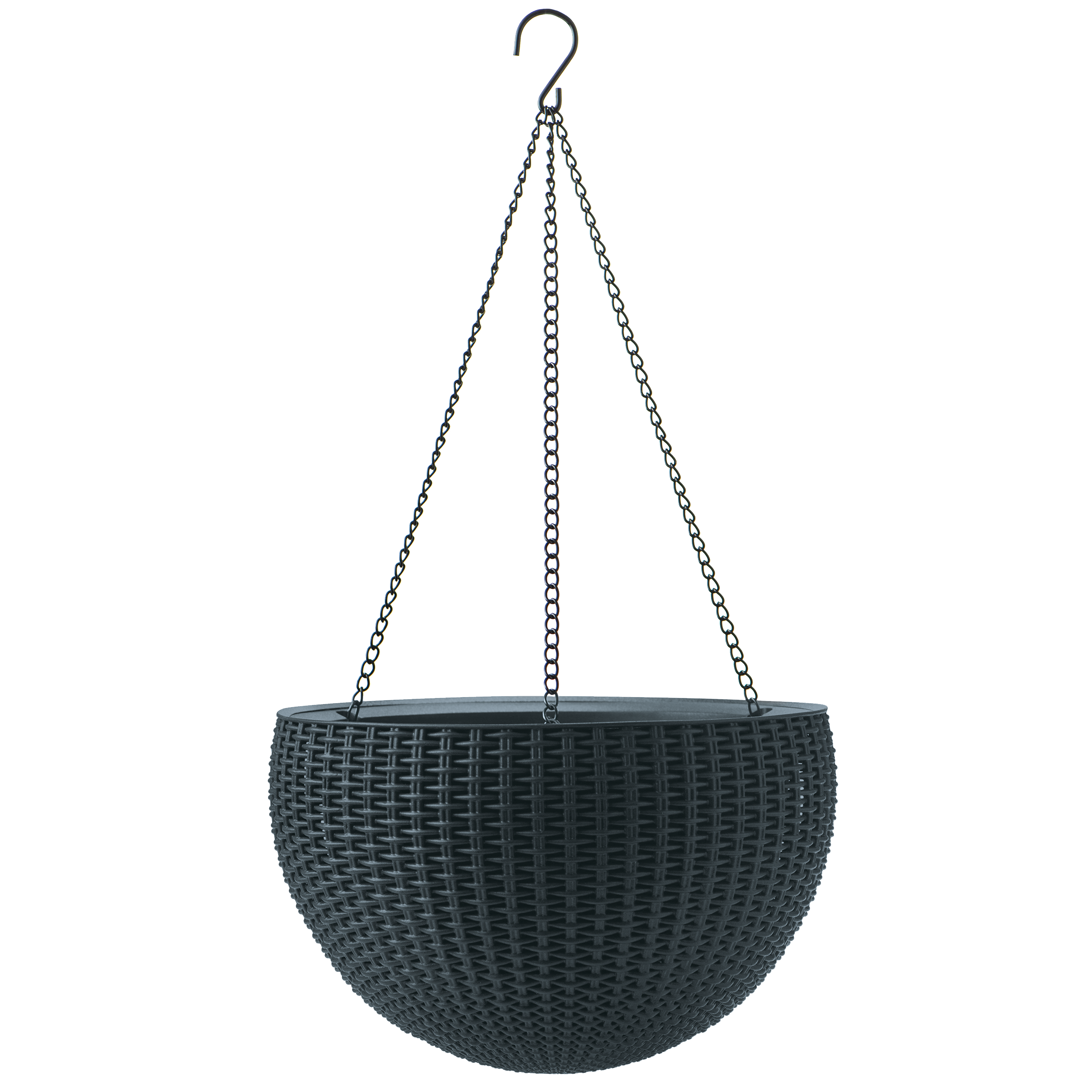 Donica wisząca Rattan Style śr.35 cm szara Keter