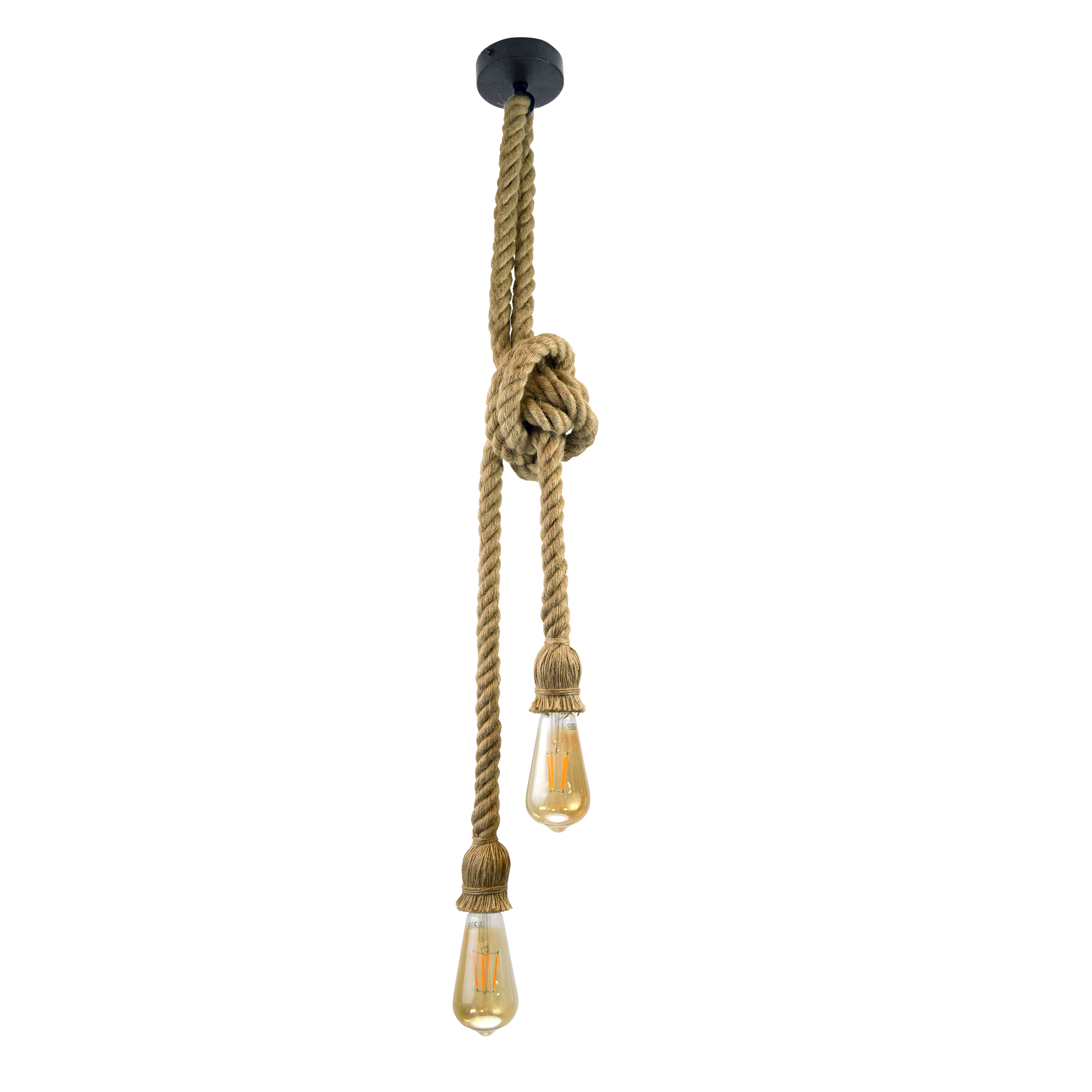 Lampa wisząca Rope brązowa E27 Il Mio
