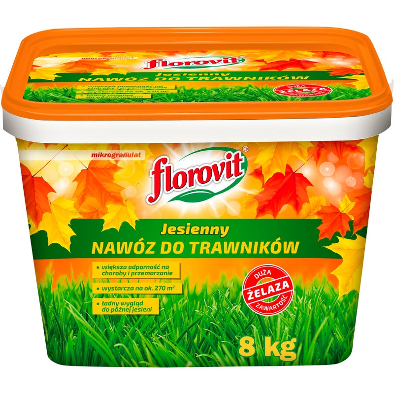 Nawóz do trawnika jesienny 8kg Florovit