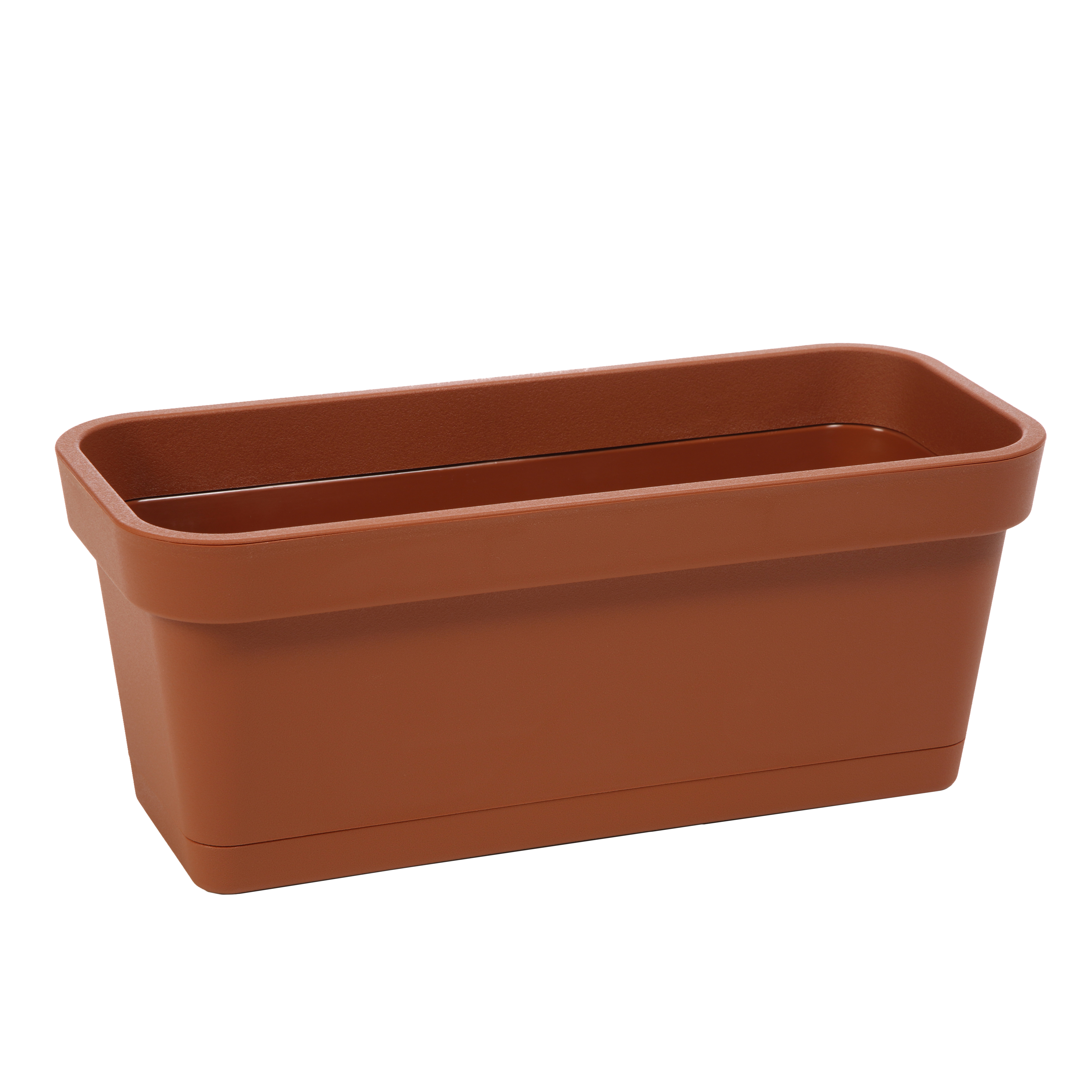 Donica balkonowa na balustradę Lobelia 40x17 cm ceglasta Lamela