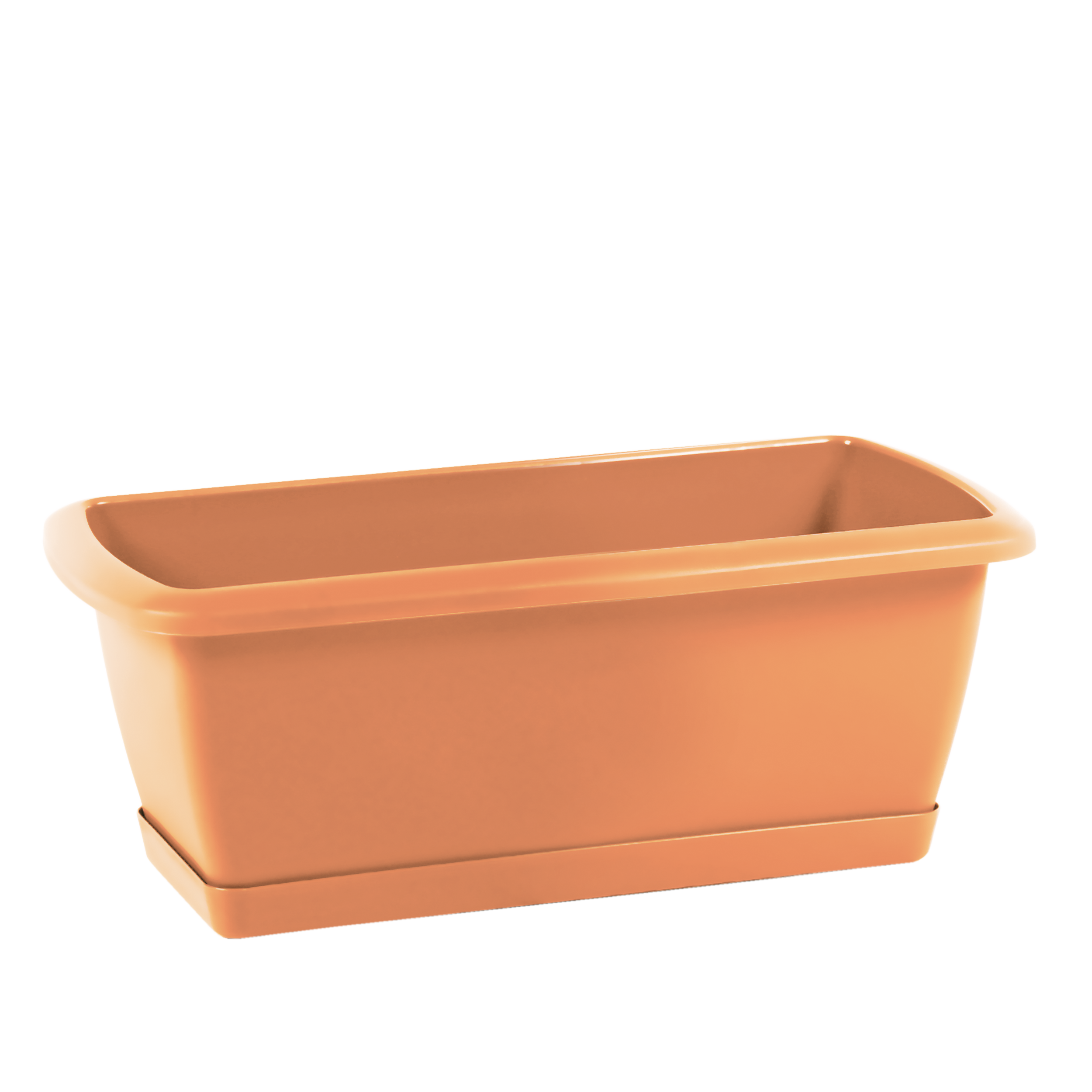 Skrzynka balkonowa 39.2x18.4 cm terakota z podstawką Prosperplast