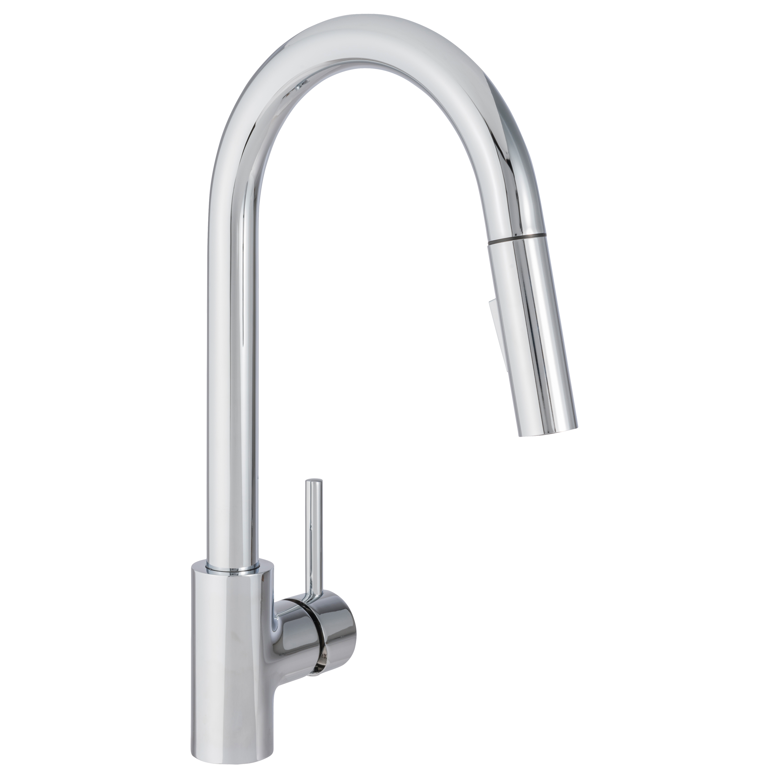 Bateria kuchenna z wyciąganą wylewką U 53 cm Lily Chrom Delinia