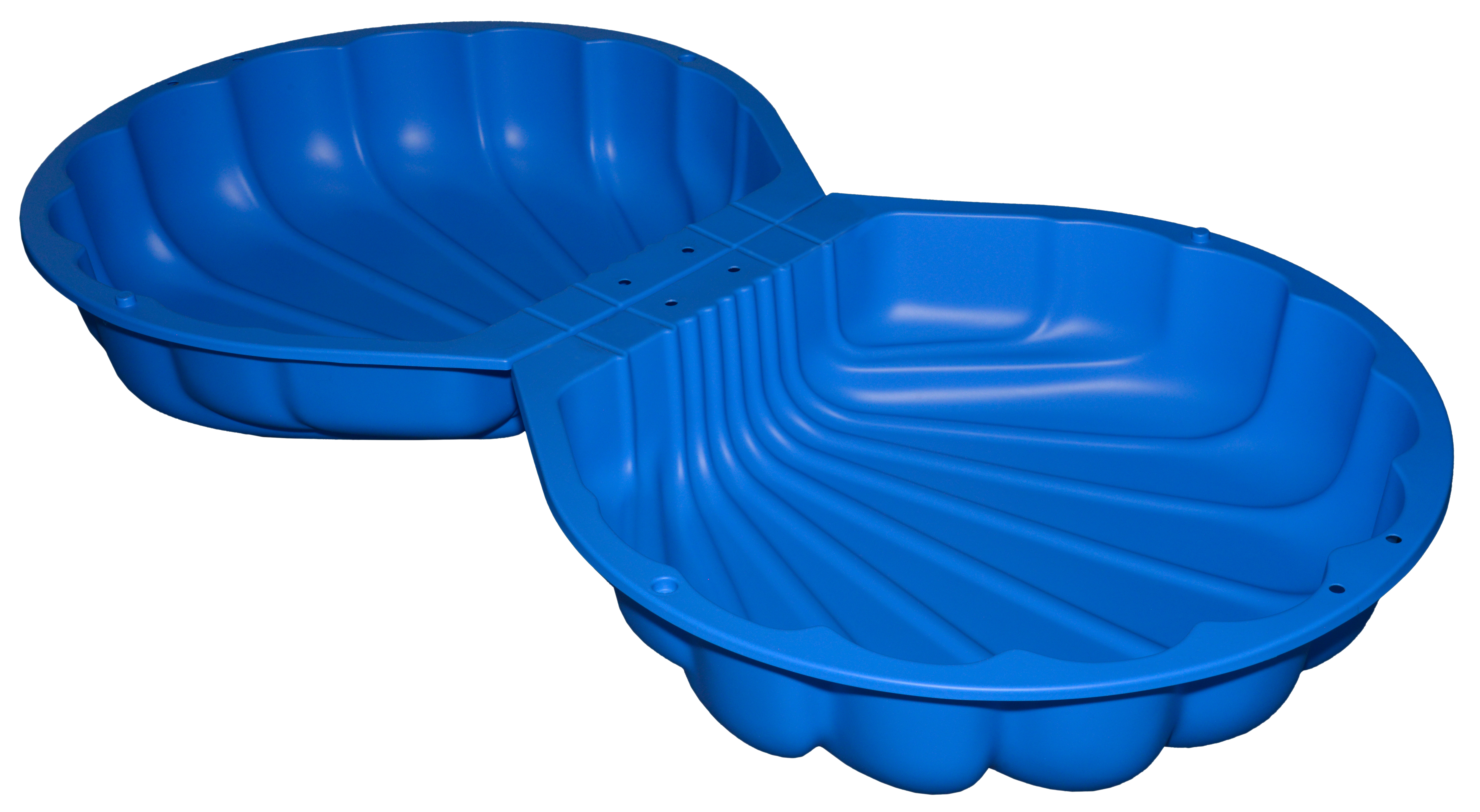 Piaskownica z pokrywą 176x88x21 cm BIG Muszelka niebieska