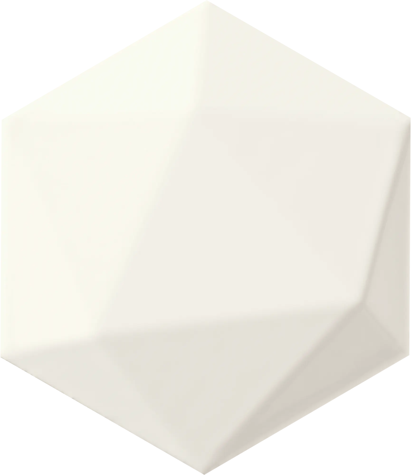 Glazura Origami White HEX 11x12.5 Arte