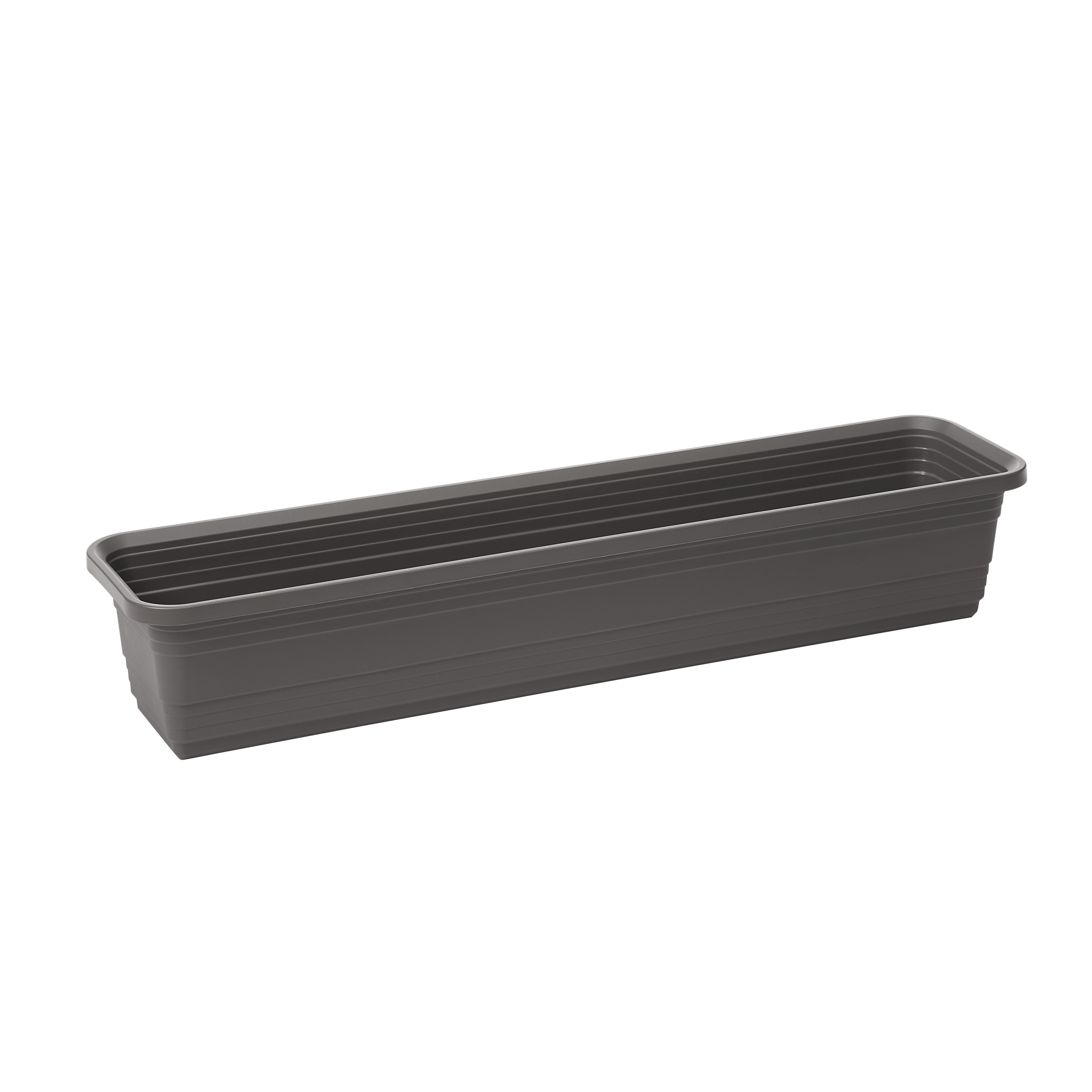 Skrzynka balkonowa Bona 80x17.5 cm plastikowa antracyt Lamela