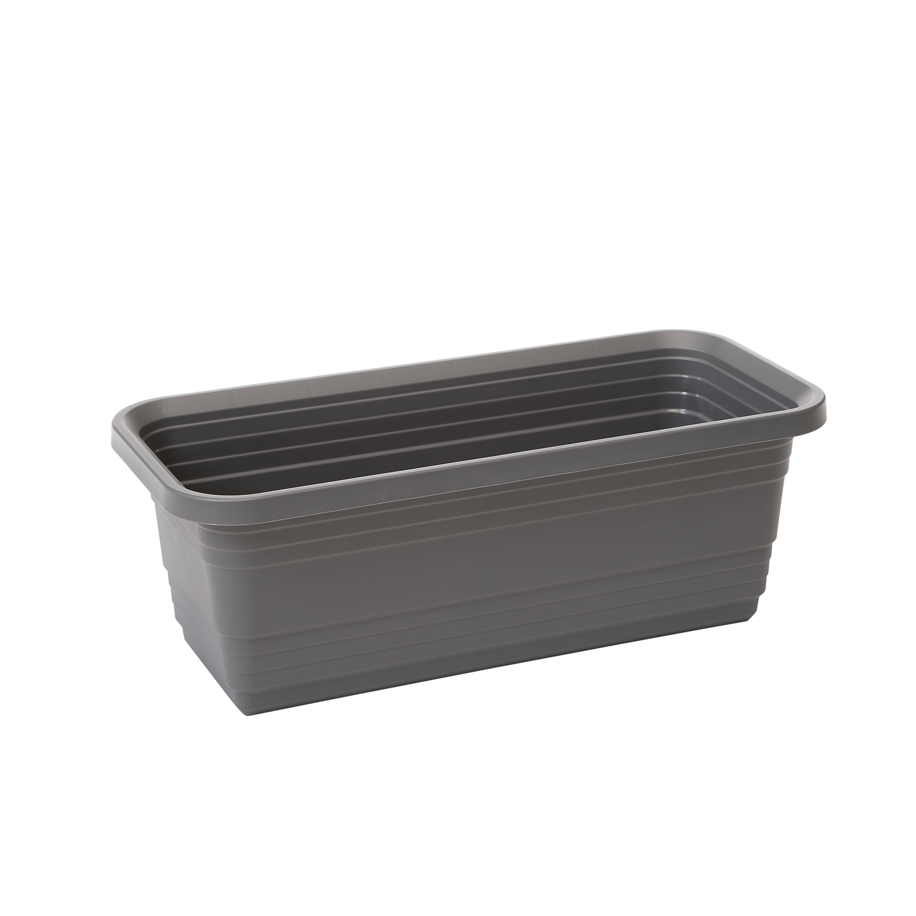 Skrzynka balkonowa Bona 40x17.5 cm plastikowa antracyt Lamela