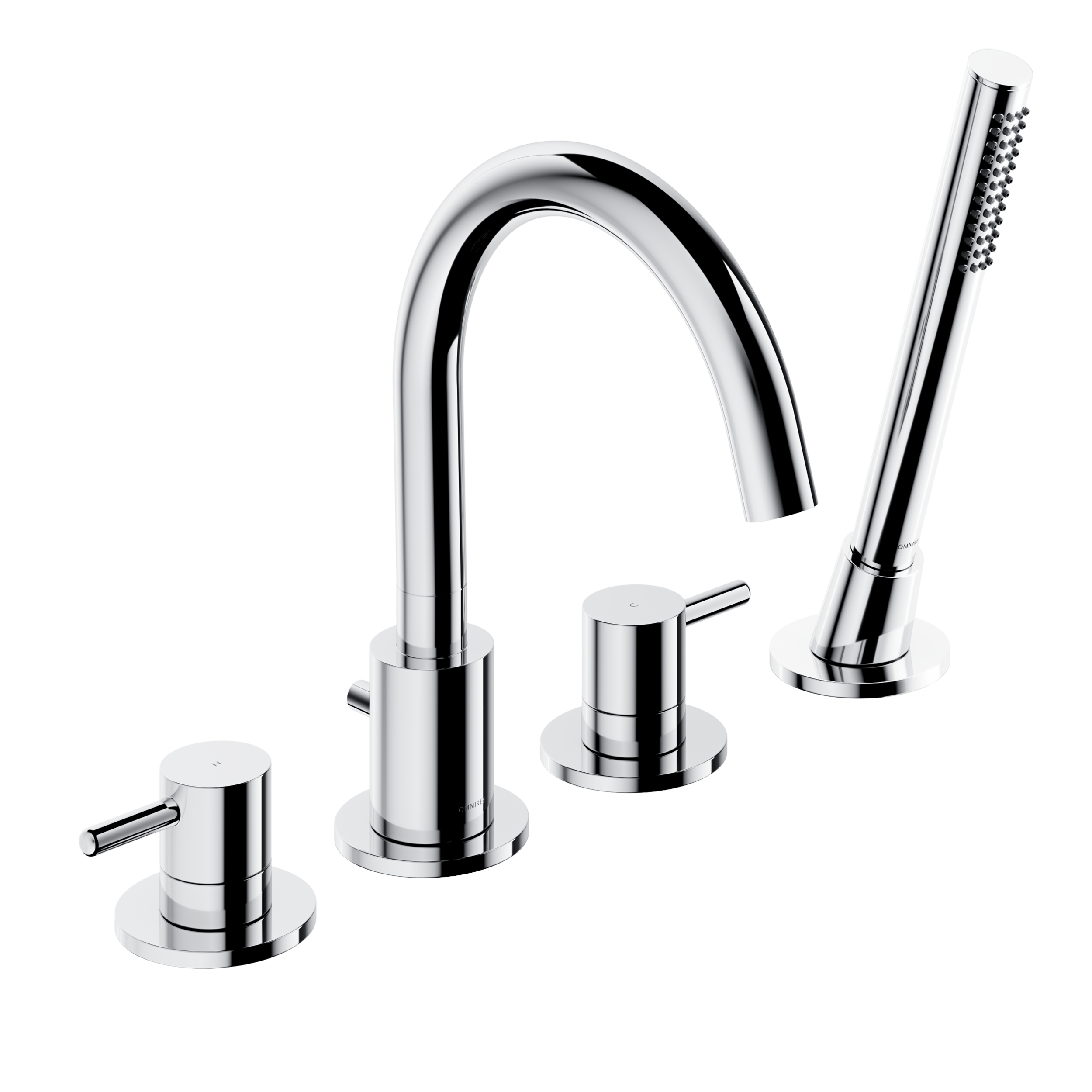 Bateria wannowa chrom Simplon 4-Otw. Omnires