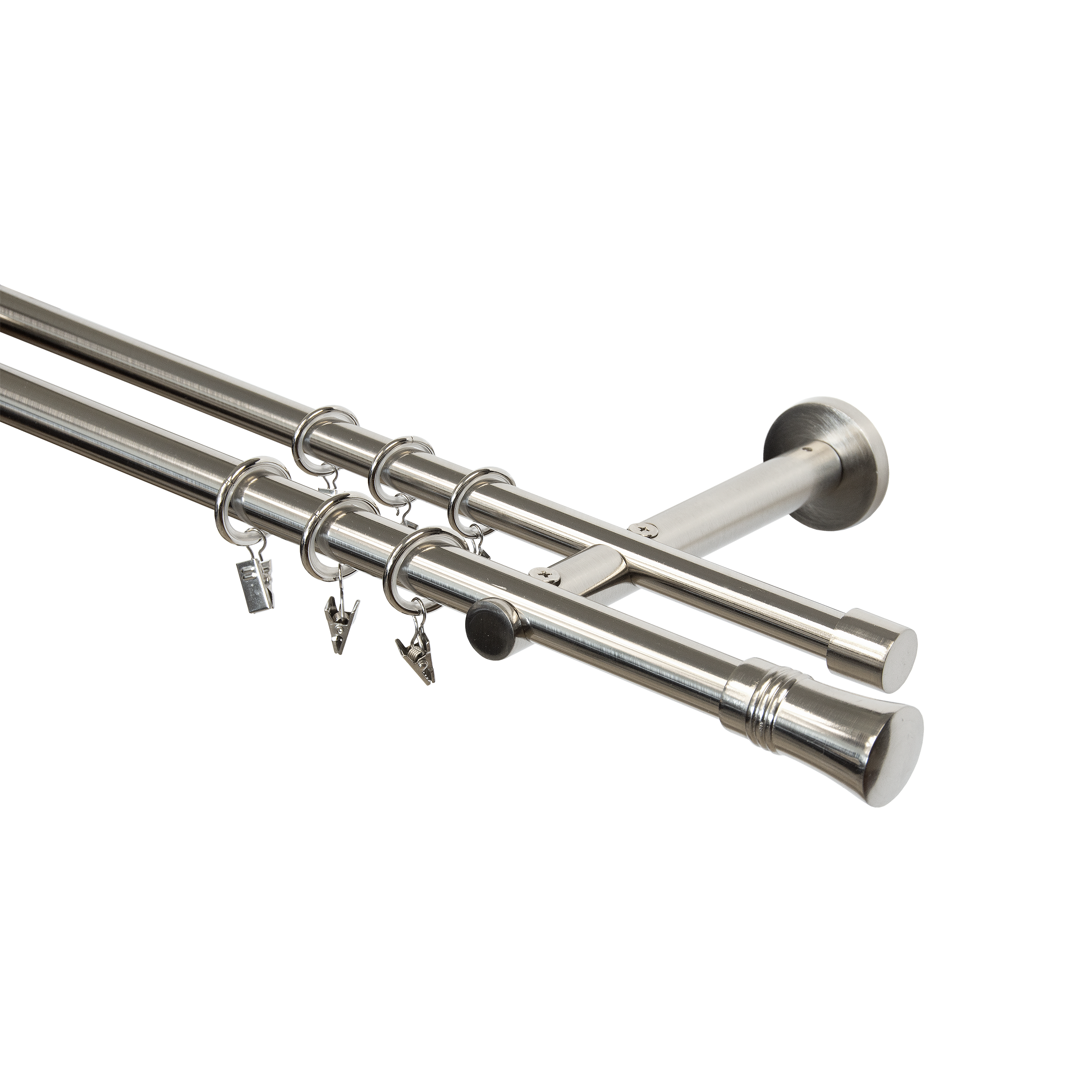 Karnisz Capri 240 cm podwójny nikiel 19 mm Inspire