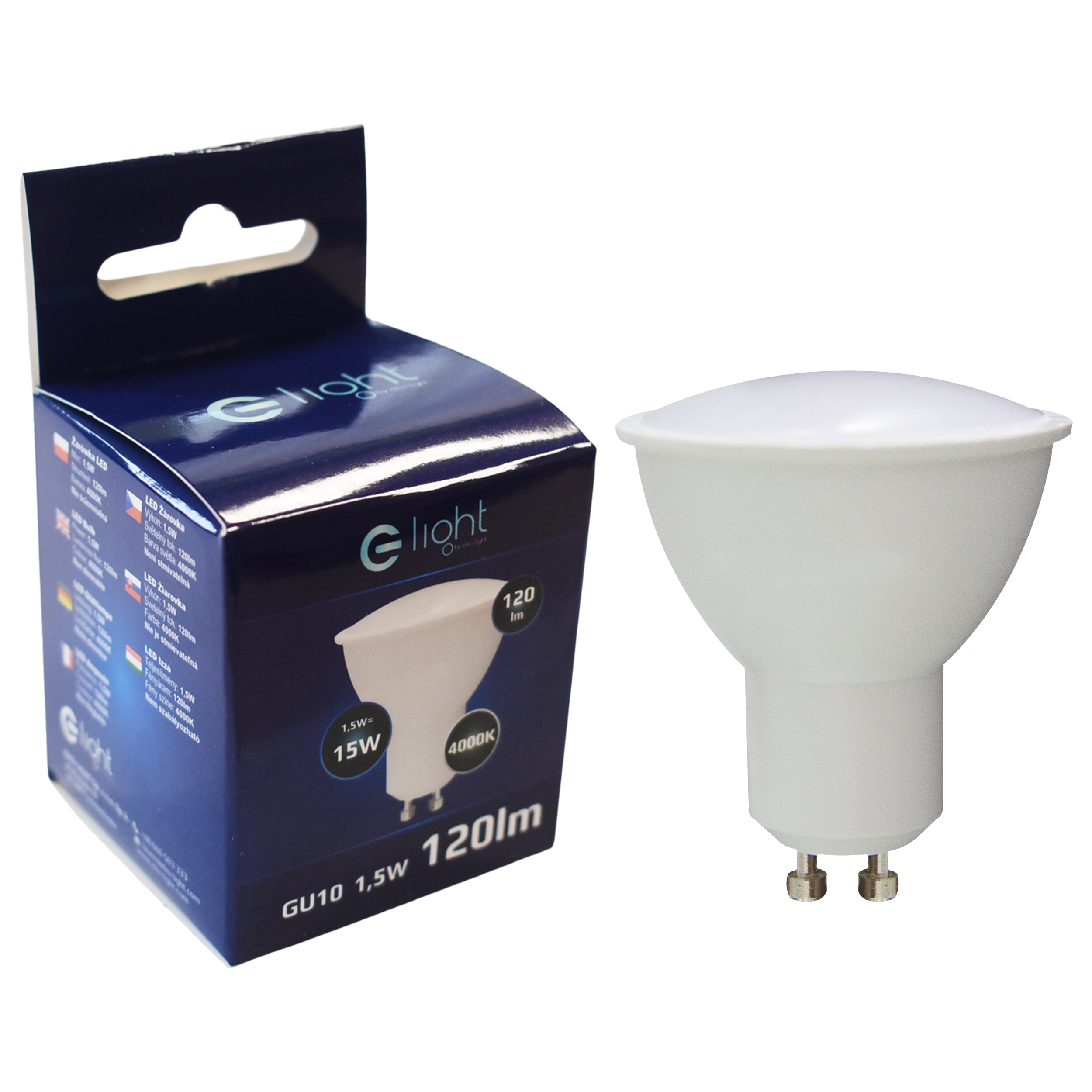 Żarówka LED GU10 1.5 W = 15 W 120 lm neutralna Eko-Light