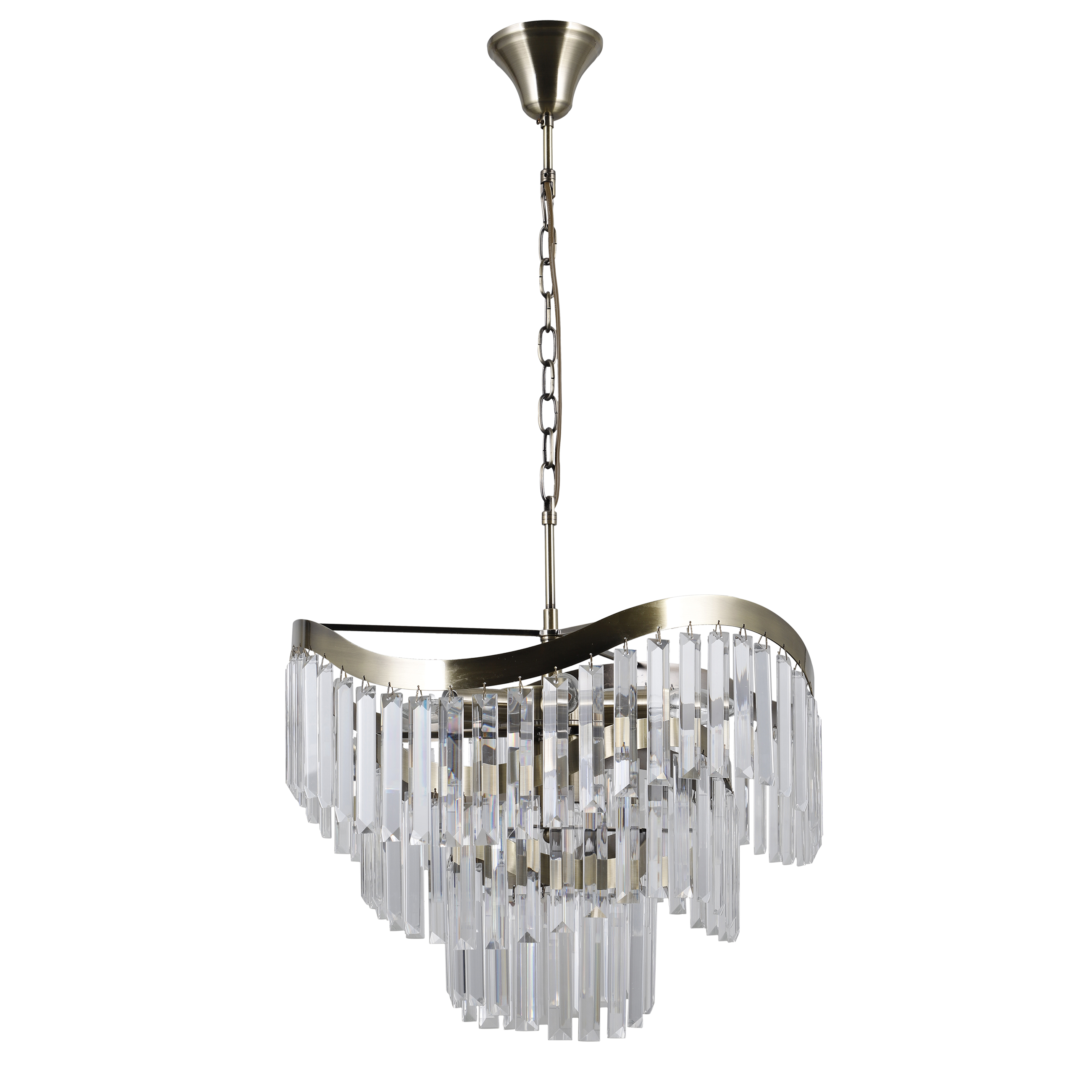 Lampa wisząca Sabriga patyna 8 x E14 Italux