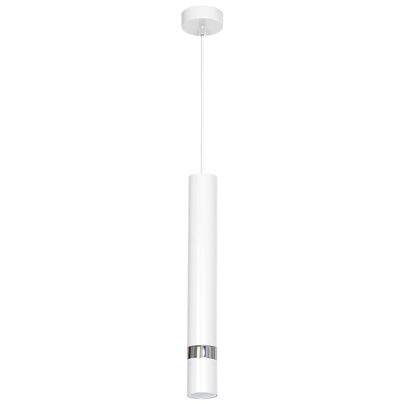 Lampa wisząca Joker biało-srebrna GU10 Milagro