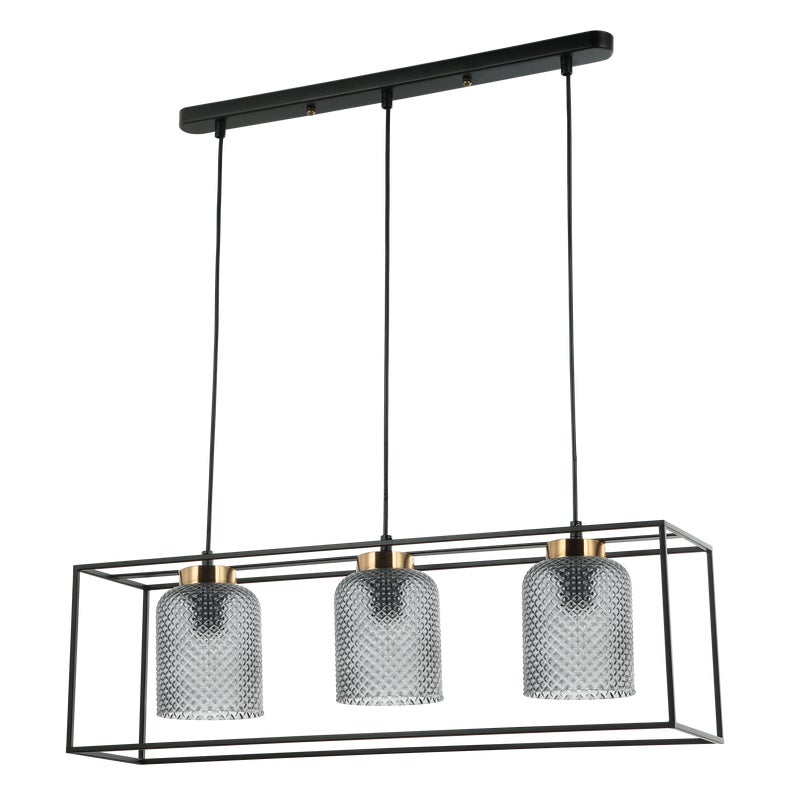 Lampa wisząca Sinela 3 x E27 czarna Italux