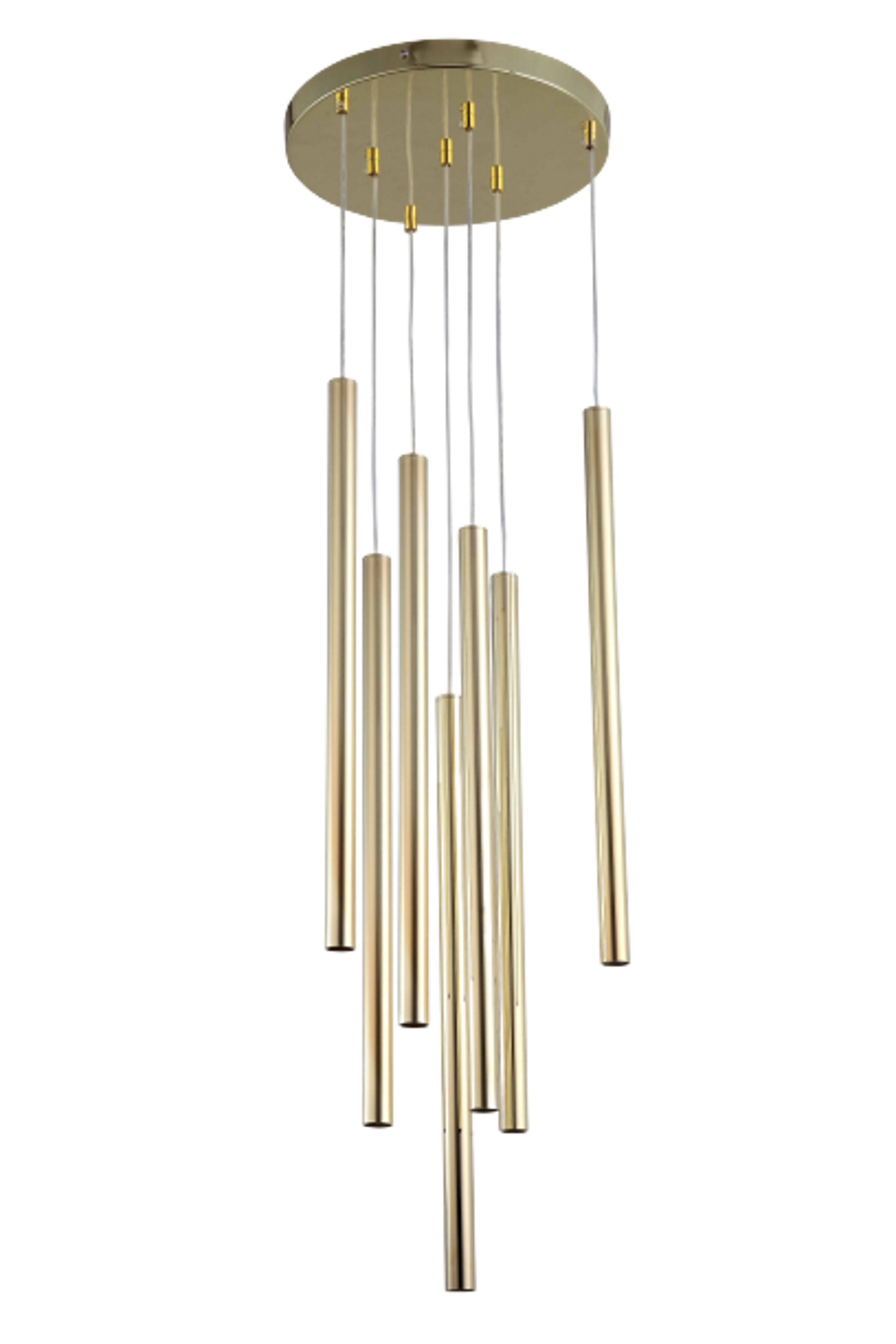 Lampa wisząca Lungo złota 7 x G9 Light Prestige