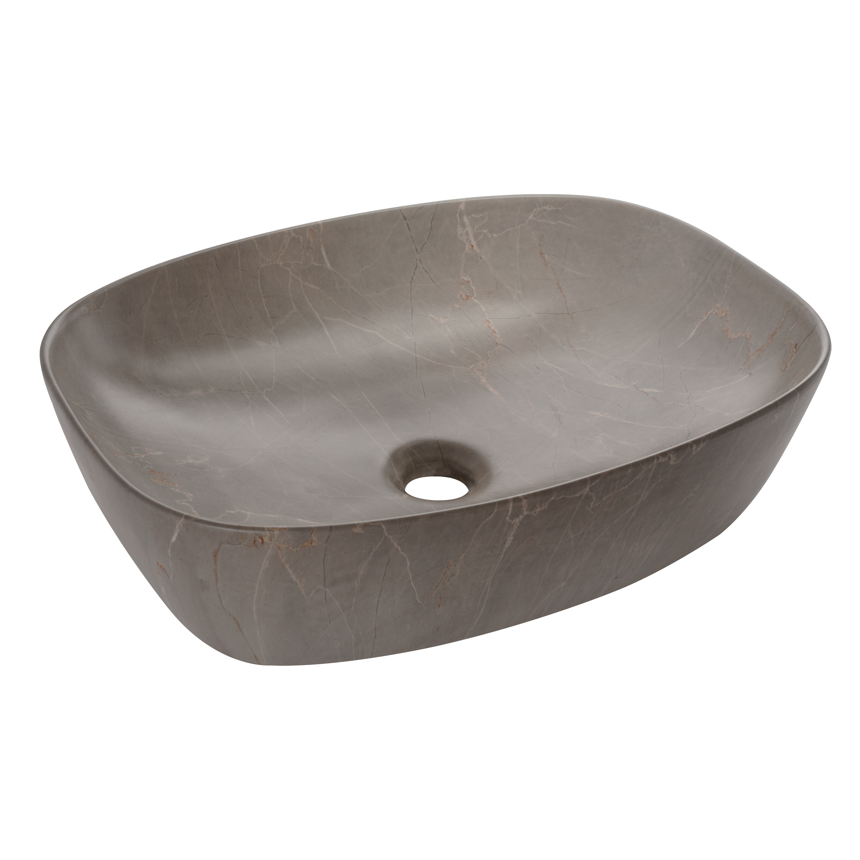Umywalka ceramiczna nablatowana Gaja 50 x 38 Basaro