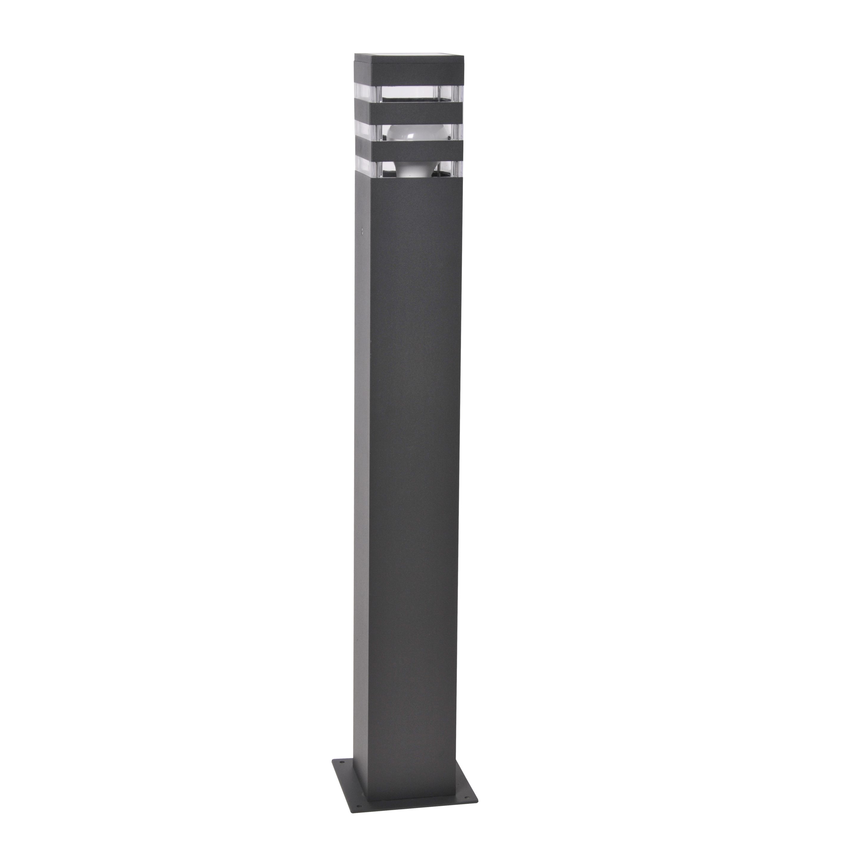 Lampa zewnętrzna ogrodowa słupek Teksas E27 74 cm grafit IP44 Goldlux