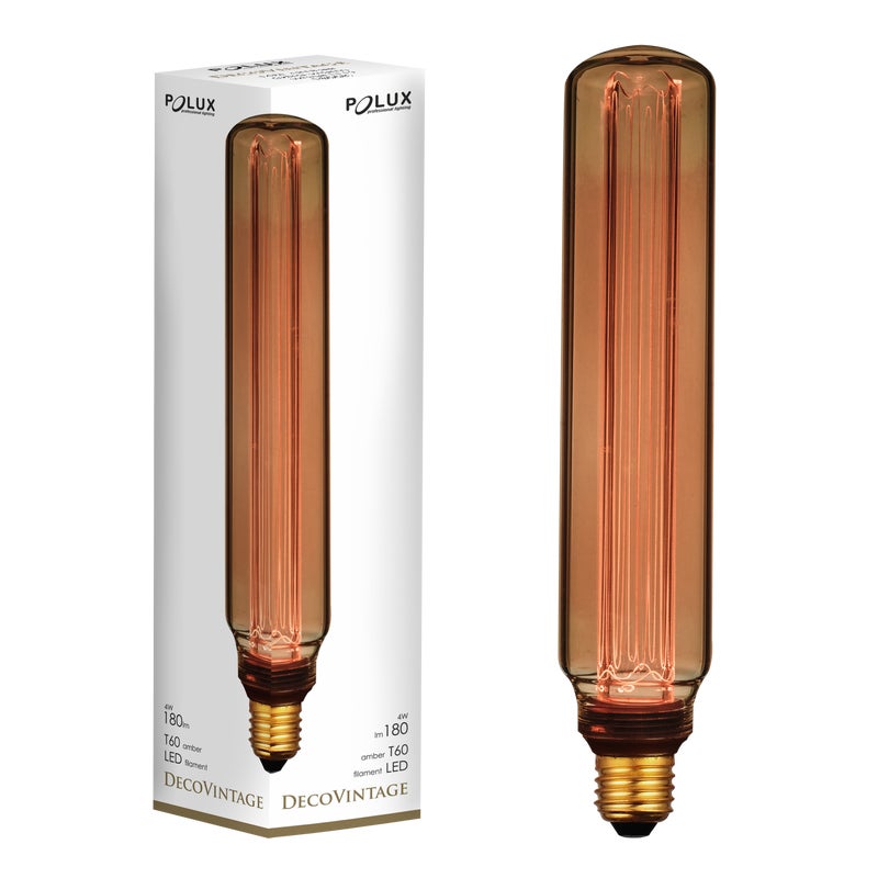 Żarówka dekoracyjna LED E27 4 W 180 lm bursztynowa Polux