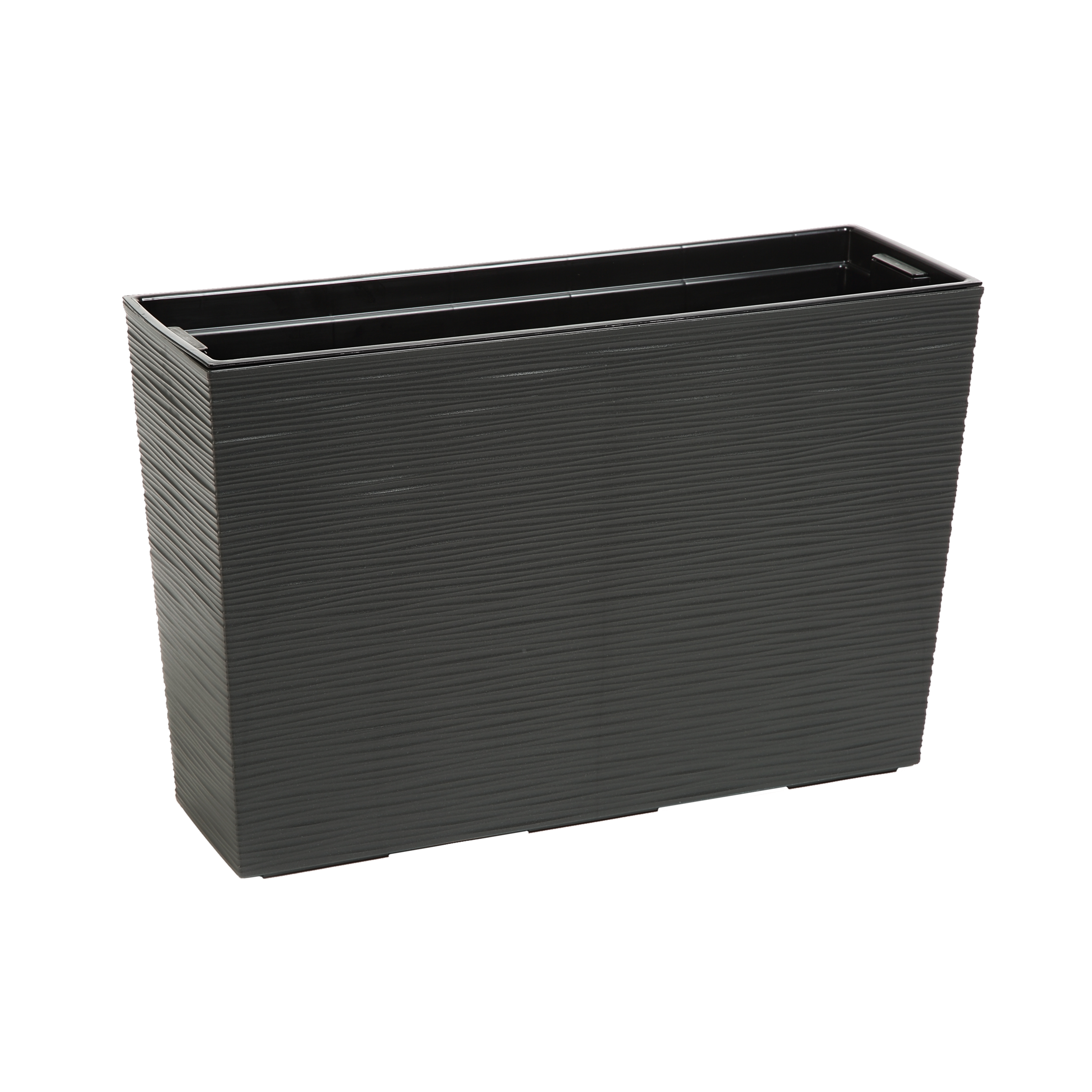Donica-kwietnik Werbena 56x19x36.5 cm antracyt struktura Lamela