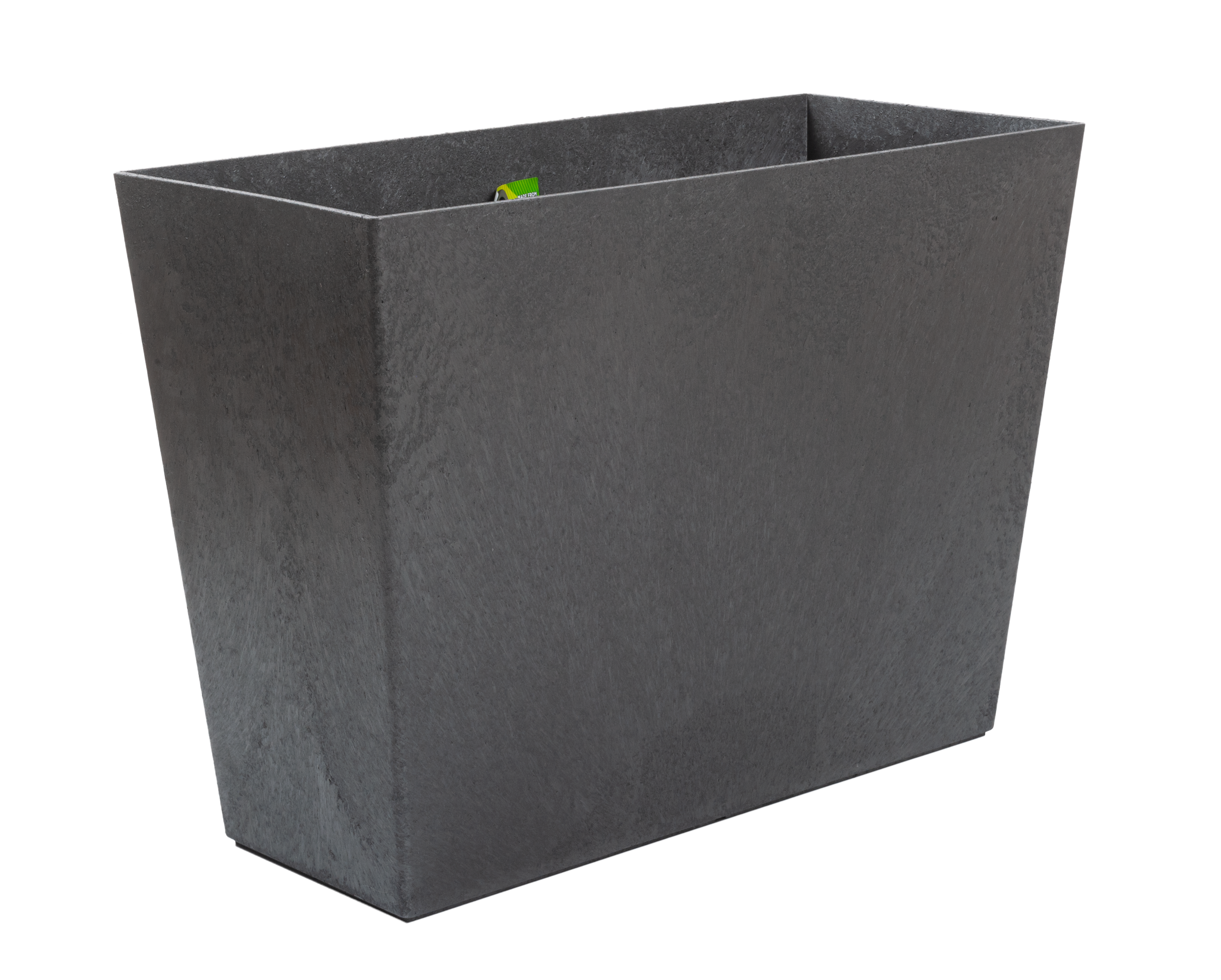 Donica duża Sonata 71x33 cm gumowa szara Tierra Verde