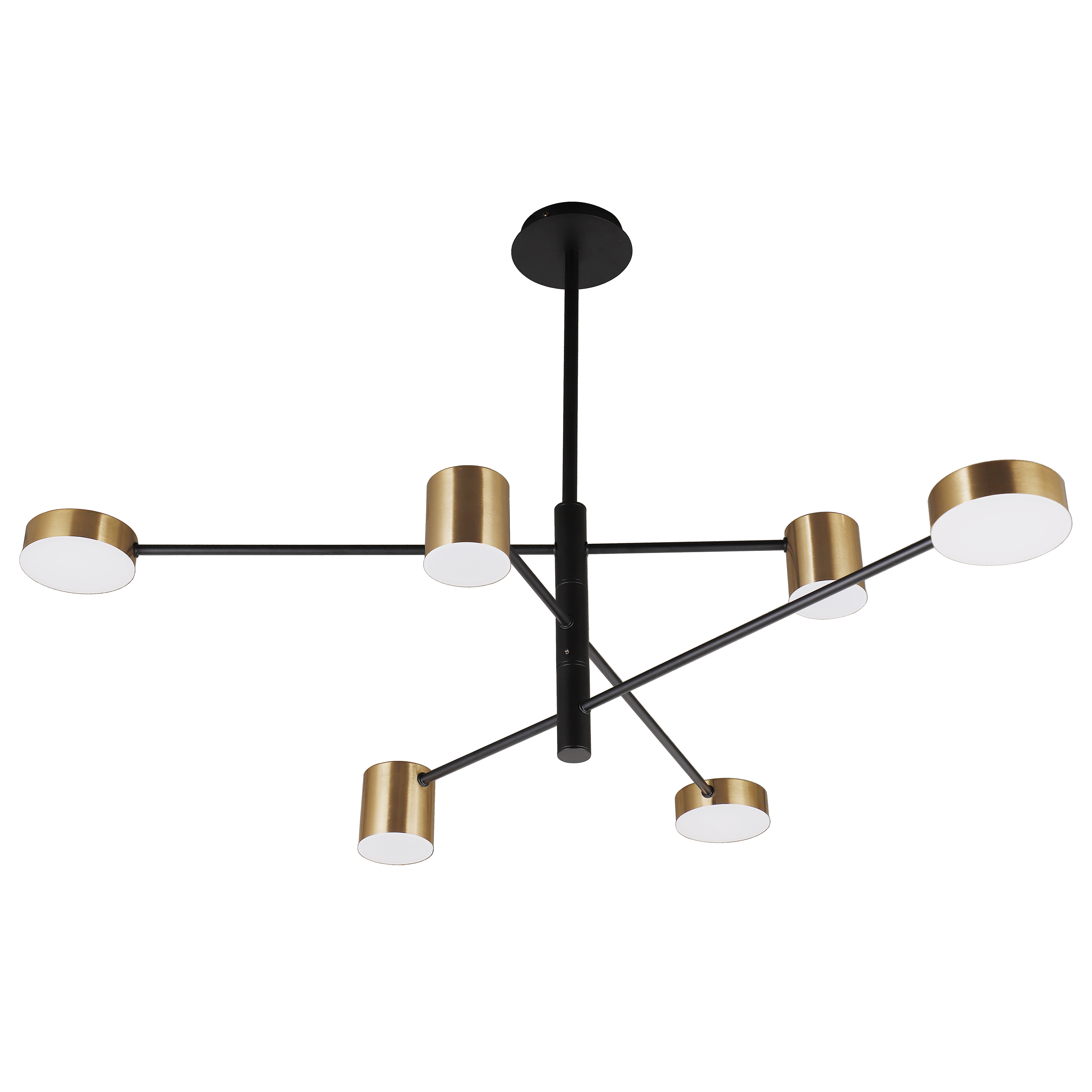 Lampa wisząca Remdal LED czarno-złota Italux