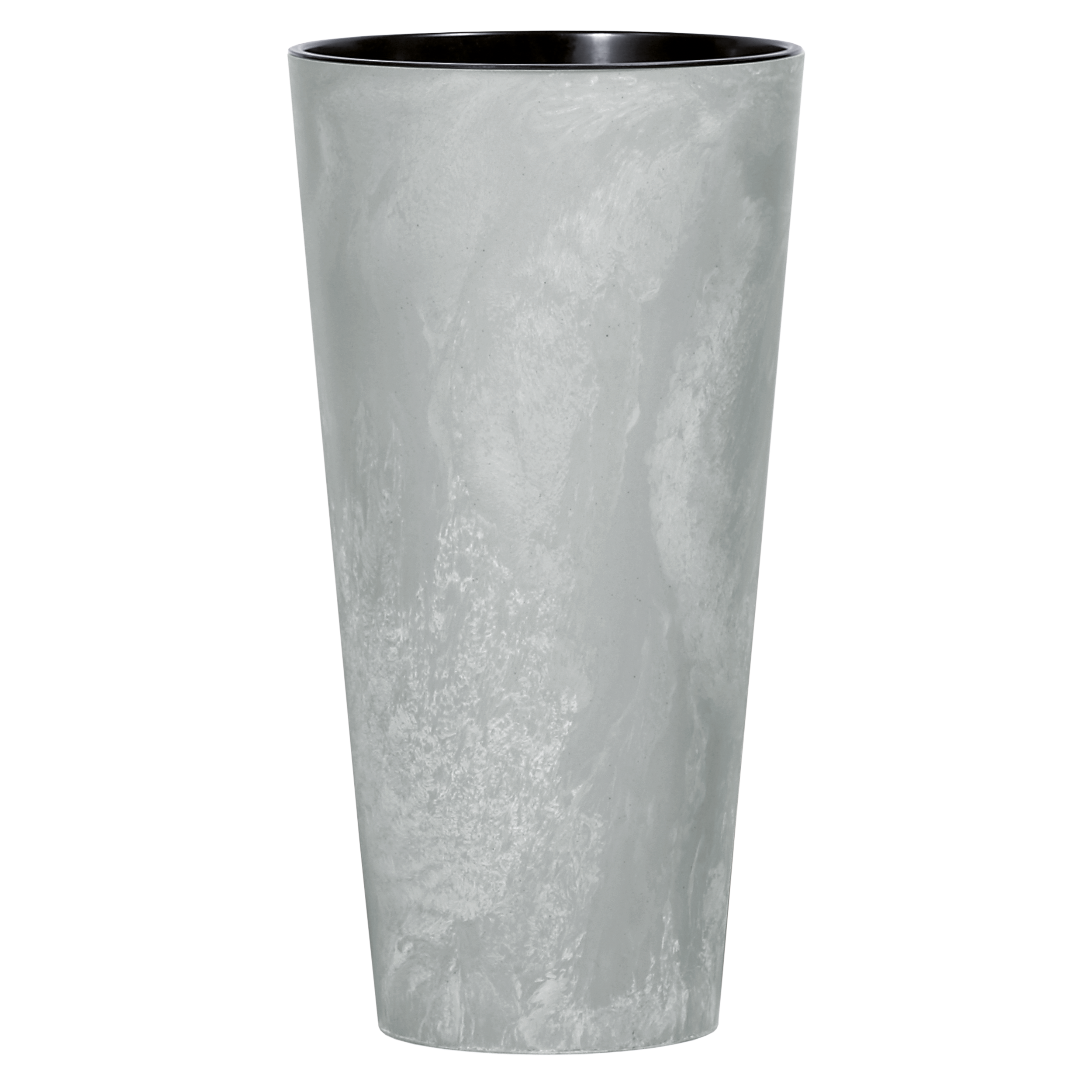 Donica wysoka betonowa Tubus Slim śr.25cm plastikowa szara