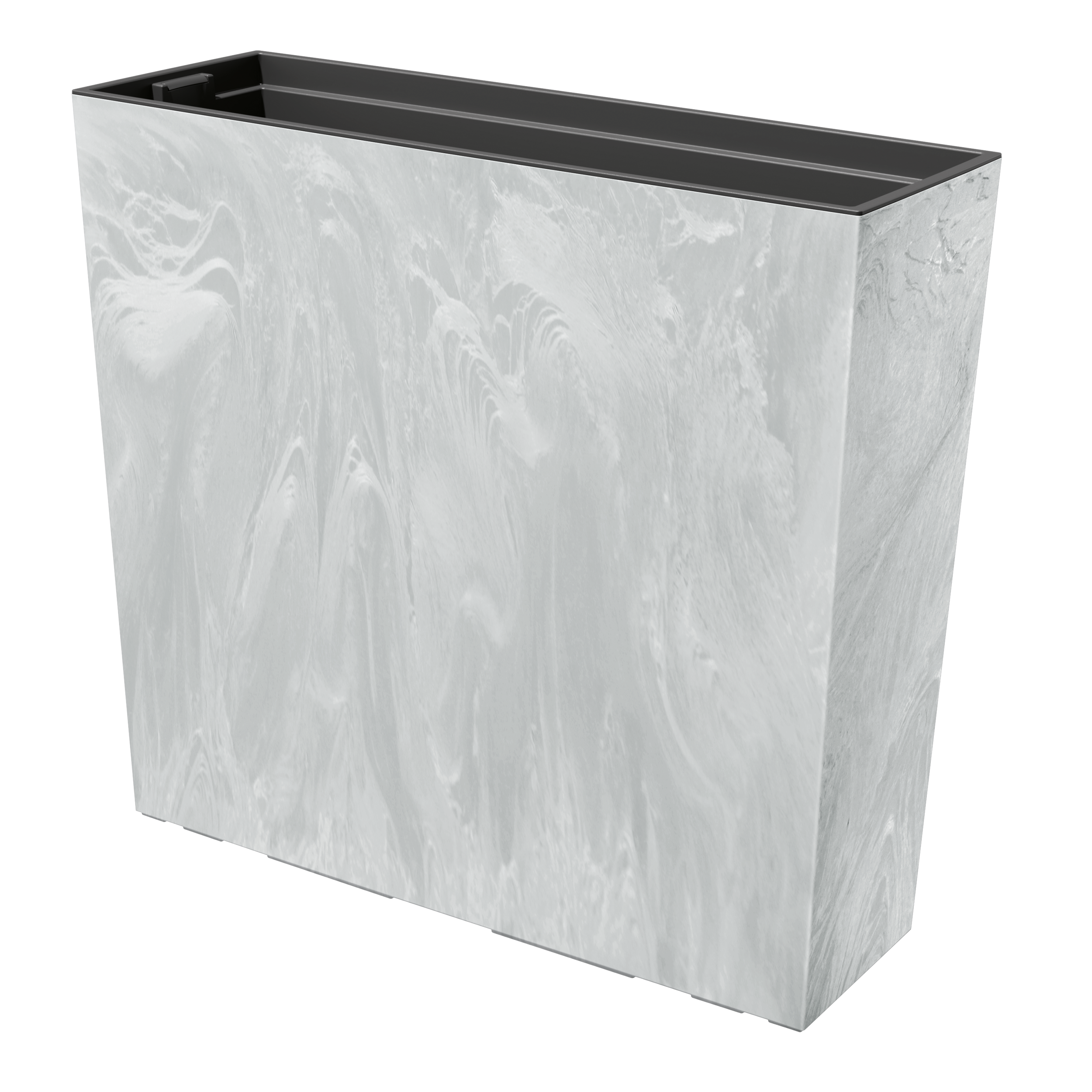 Skrzynka balkonowa stojąca Urbi 58x18x49,8 cm betonowa szara