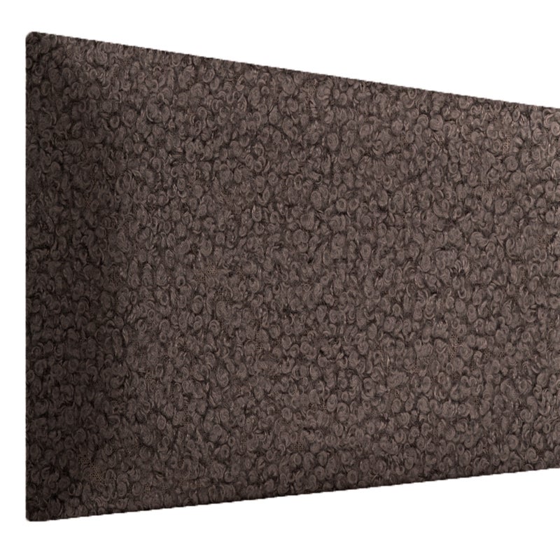 Panel ścienny tapicerowany prostokąt 60x30 cm szary Baranek Stelle