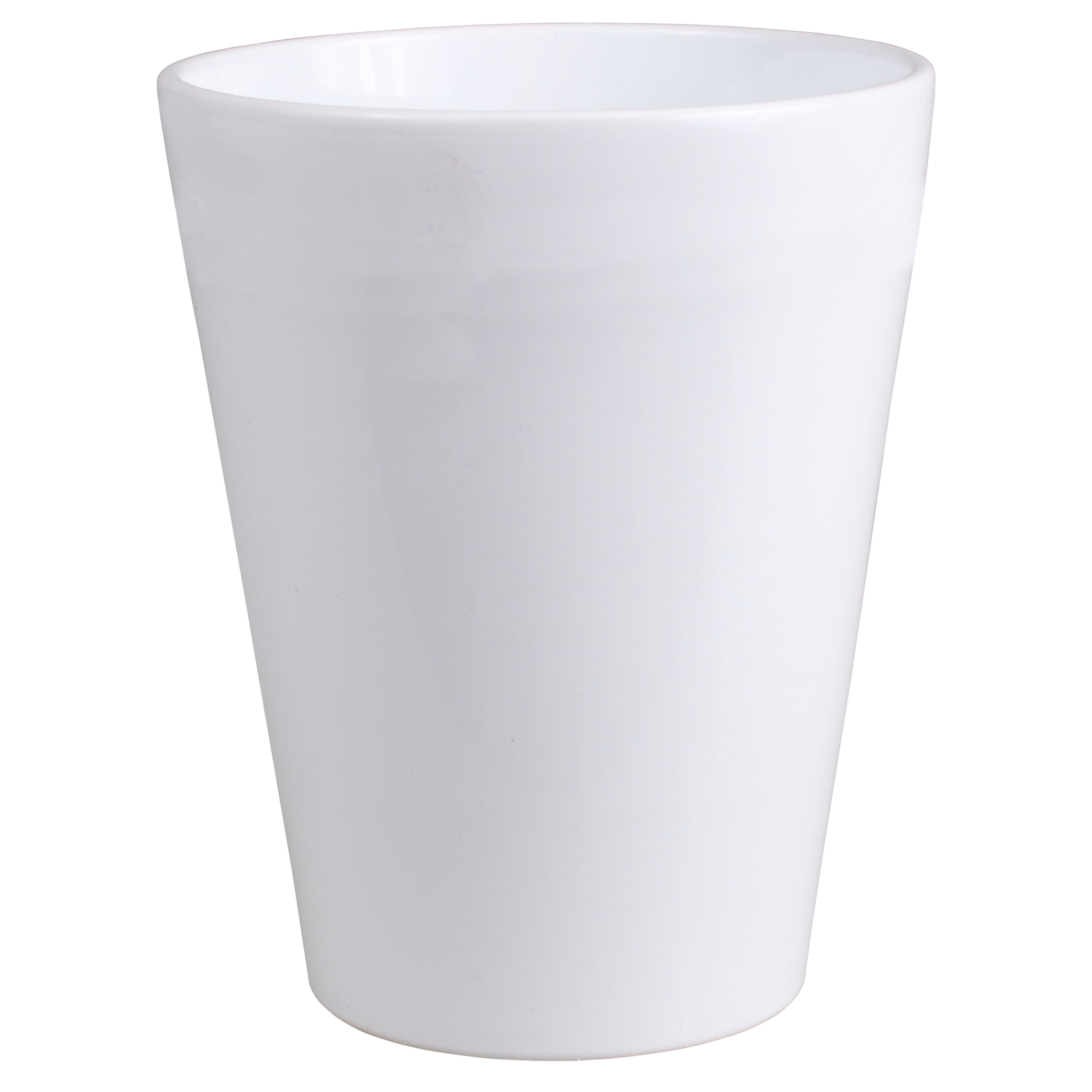 Osłonka doniczki ceramiczna Calypso 13cm biała Cermax
