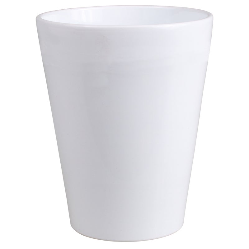 Osłonka doniczki ceramiczna Calypso 13cm biała Cermax