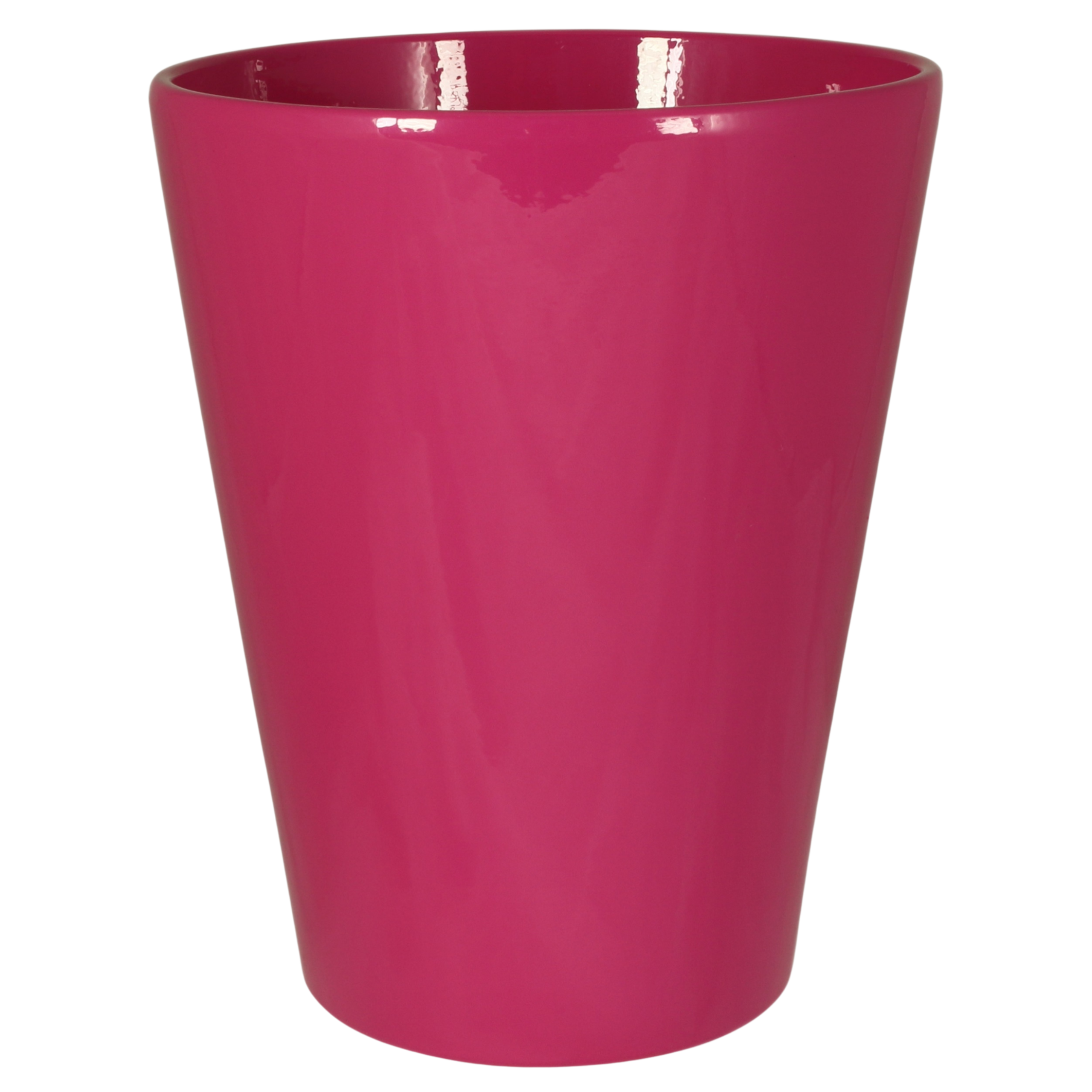 Osłonka doniczki ceramiczna Calypso 13cm różowa Cermax