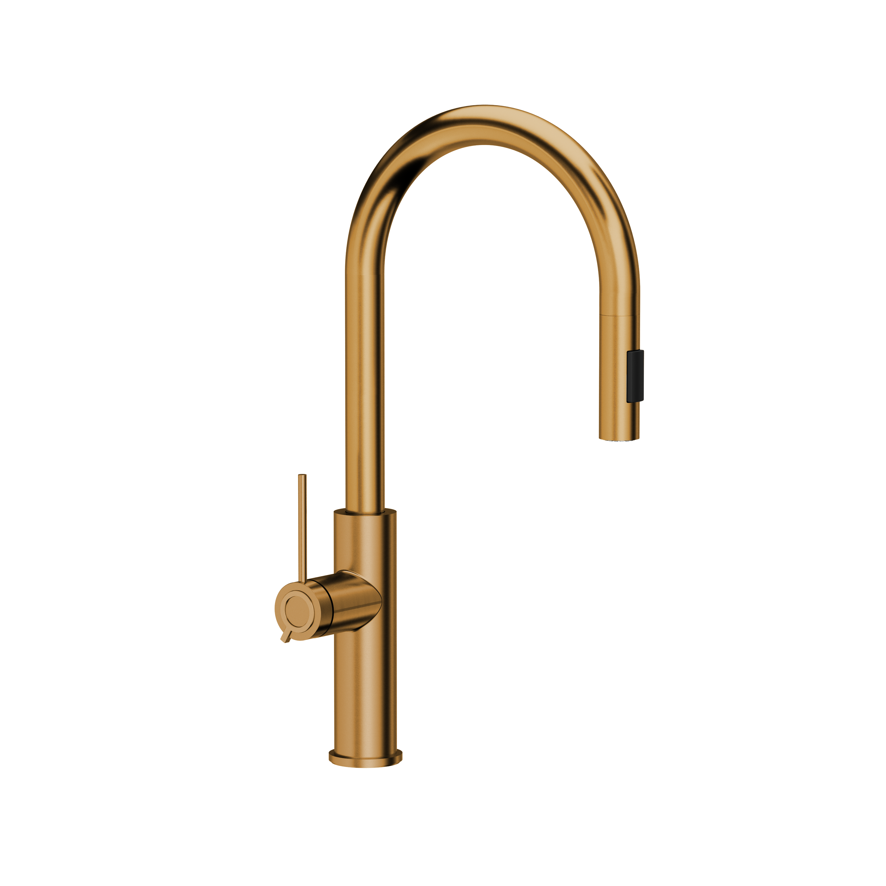 Bateria kuchenna z wyciąganą wylewką U 46 cm Jennifer Miedziana Quadron