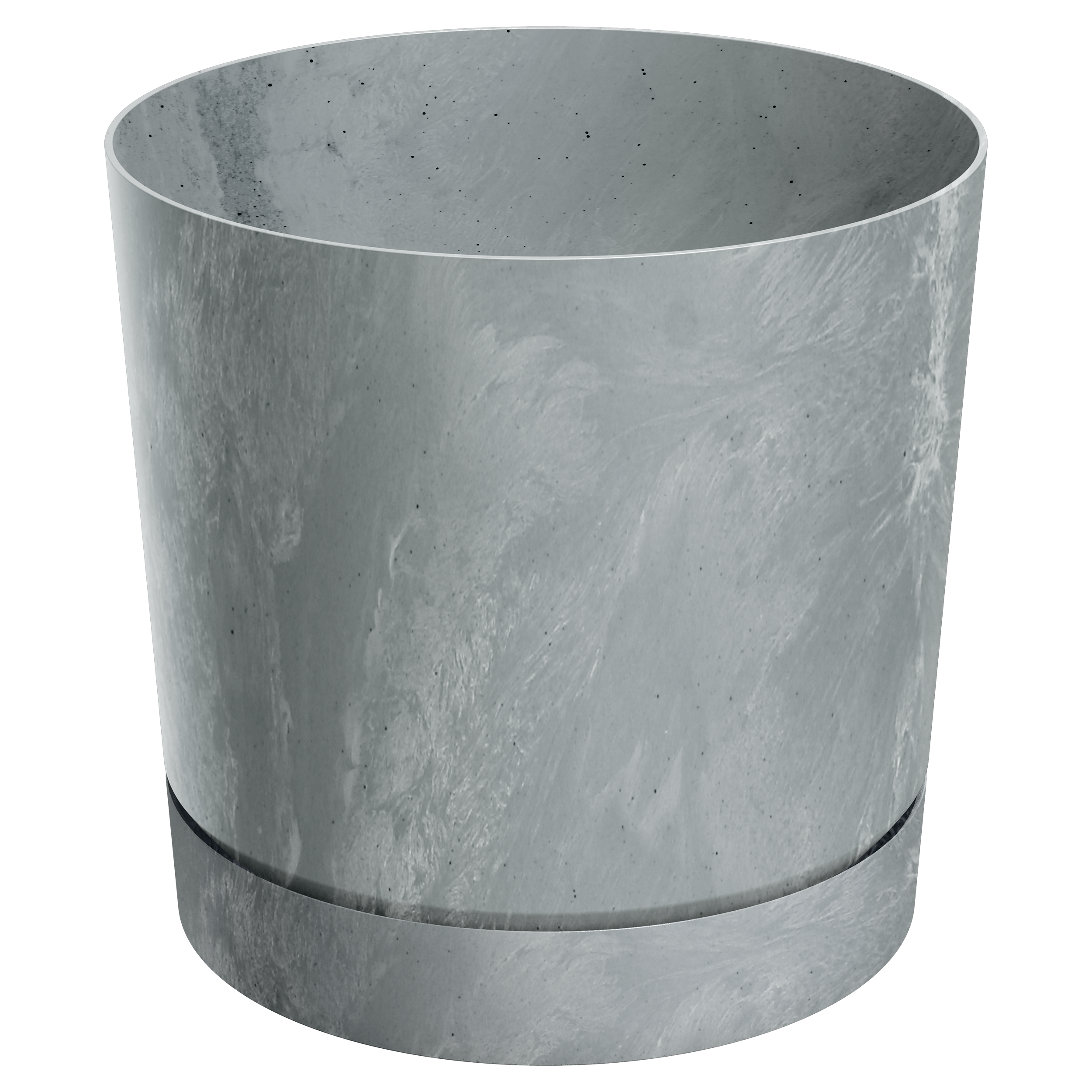 Doniczka Tubo 24cm jasna szara efekt betonu Prosperplast