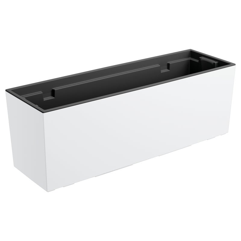 Skrzynka balkonowa na balustradę Urbi 58x18x19,5cm biała Prosperplast