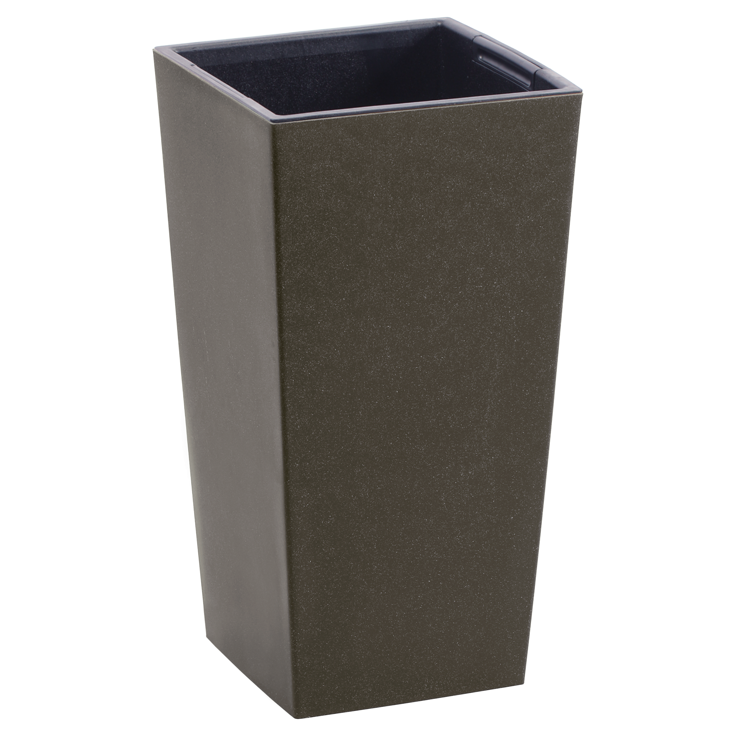 Donica wysoka Urbi 29.5x29.5cm plastikowa brązowa