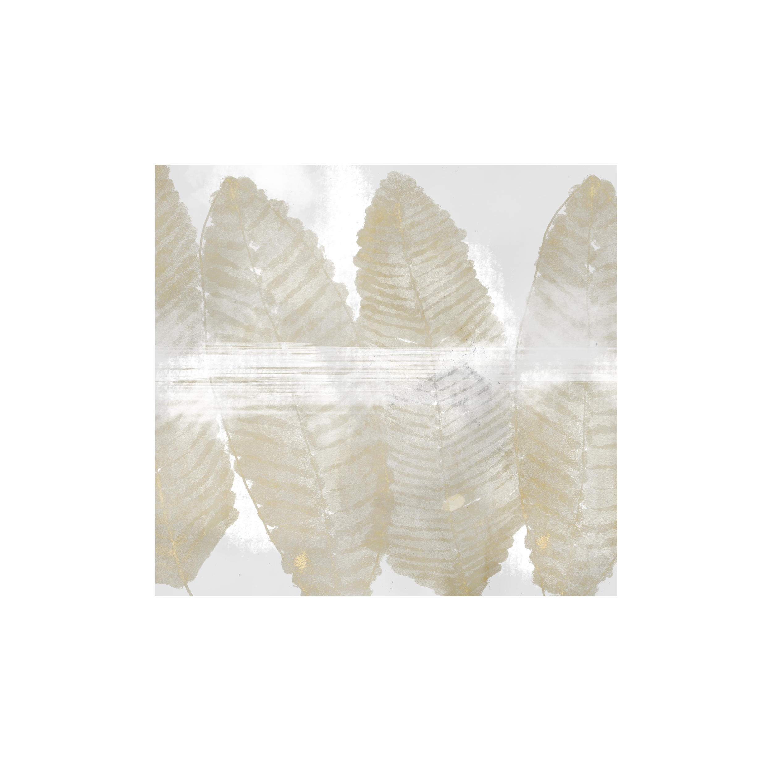 Mural Wings boho beżowo-złoty 300 x 280 cm struktura Art