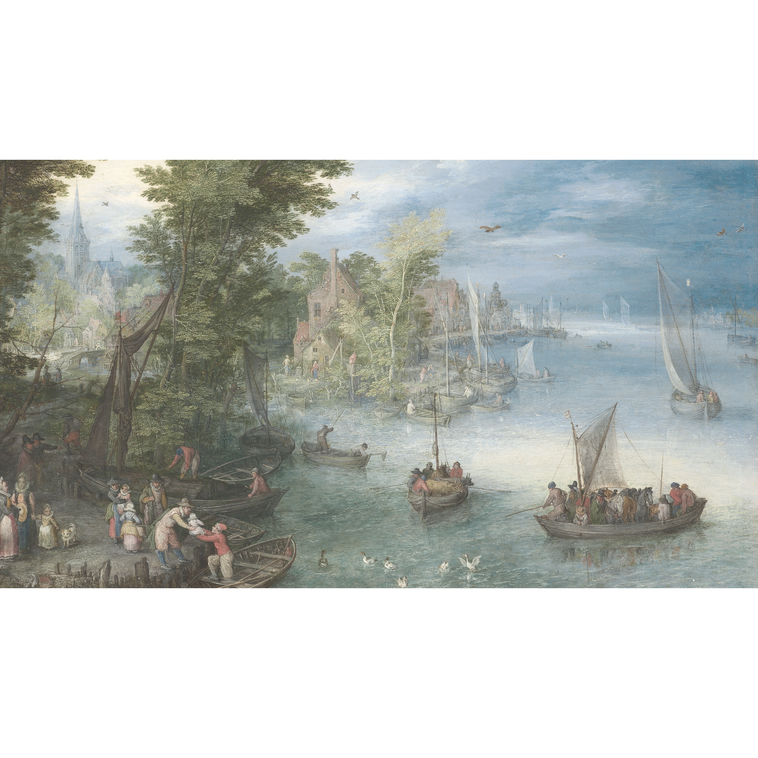 Mural Haga pejzaż portowy 500 x 280 cm struktura Art