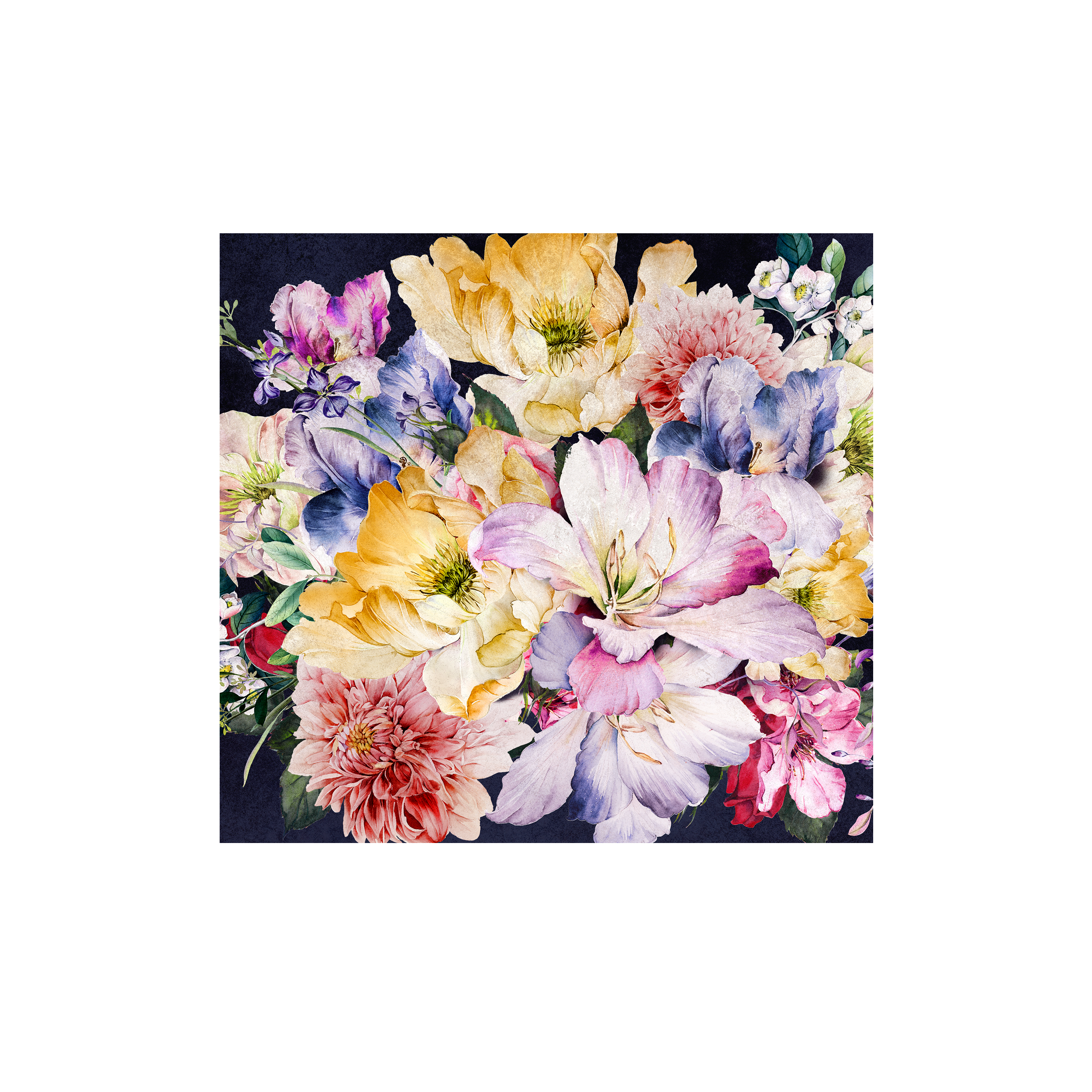 Mural Bouquet kwiaty bukiet 300 x 280 cm struktura Art