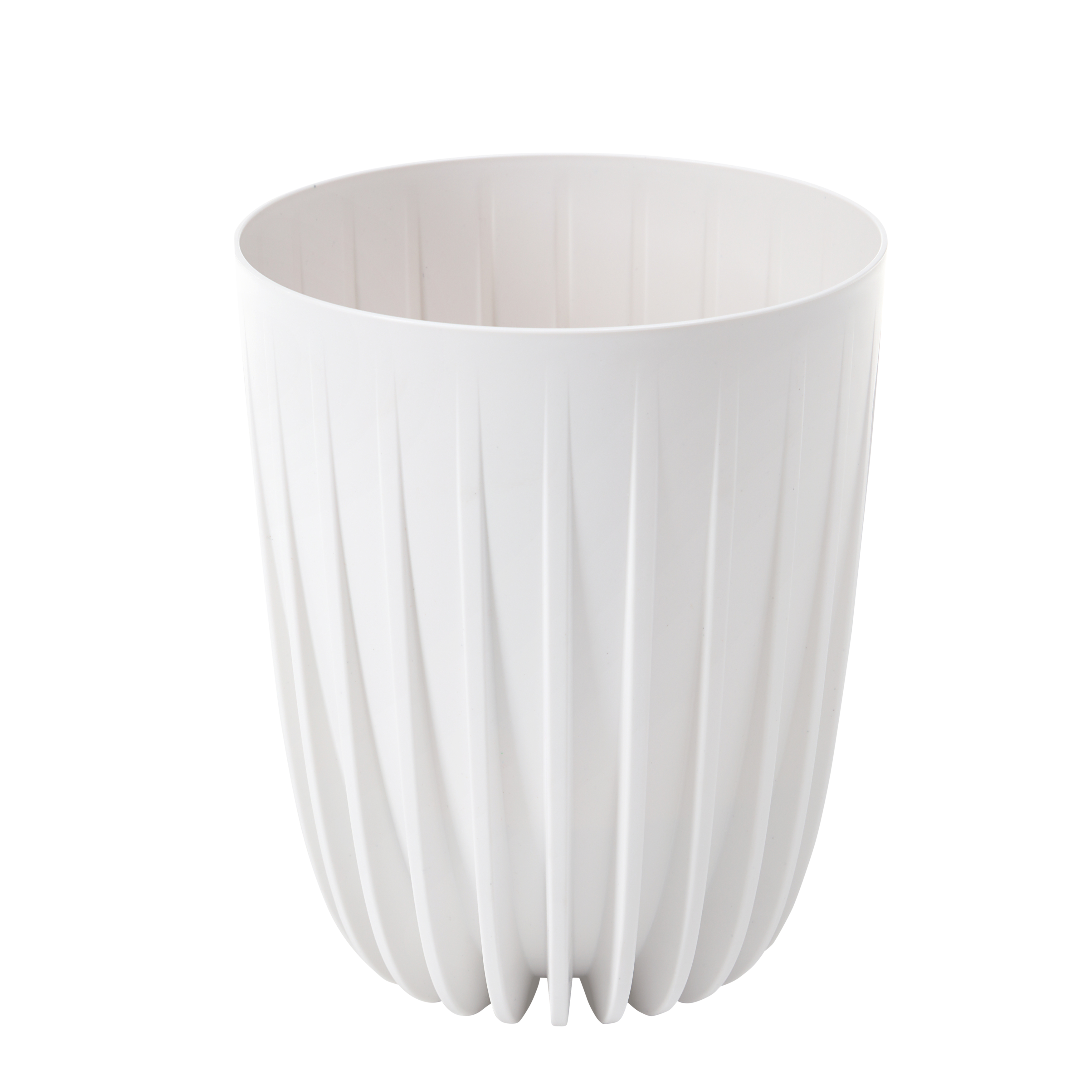 Doniczka plastikowa Mira śr.39 cm biała Lamela