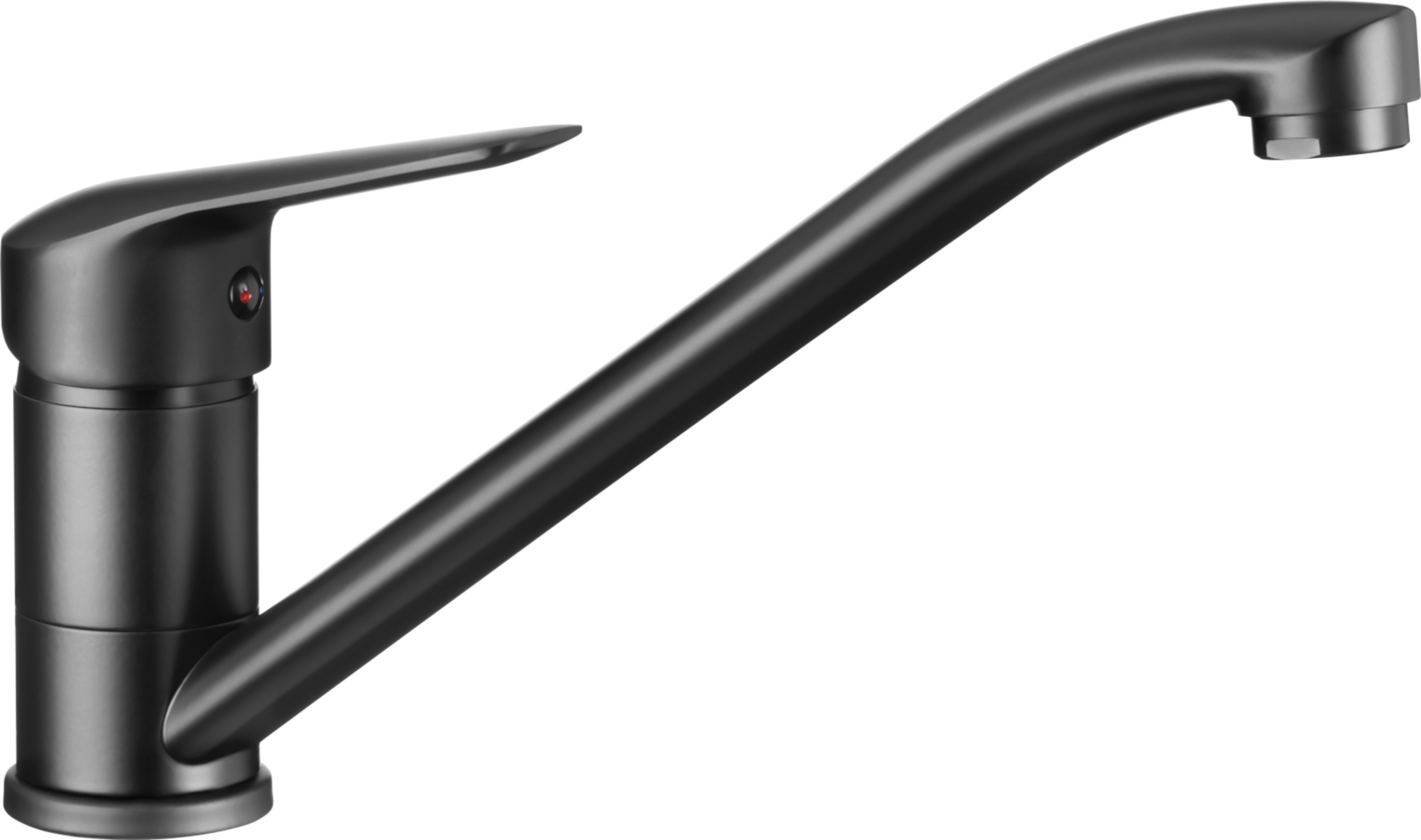 Bateria kuchenna Boro Czarny wylewka K 15 cm Neo Deante