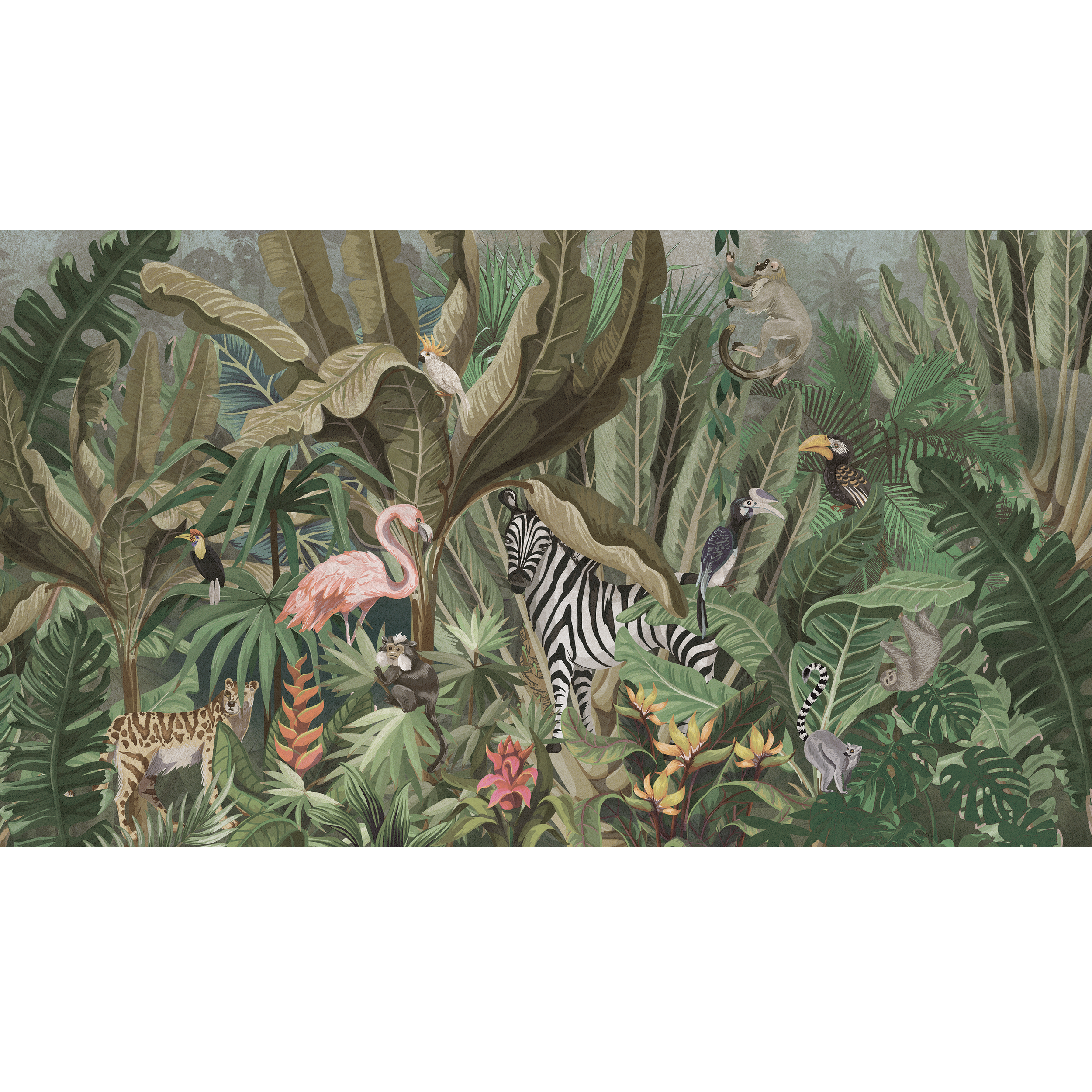 Mural Exotic egzotyczna dżungla 500 x 280 cm struktura Art