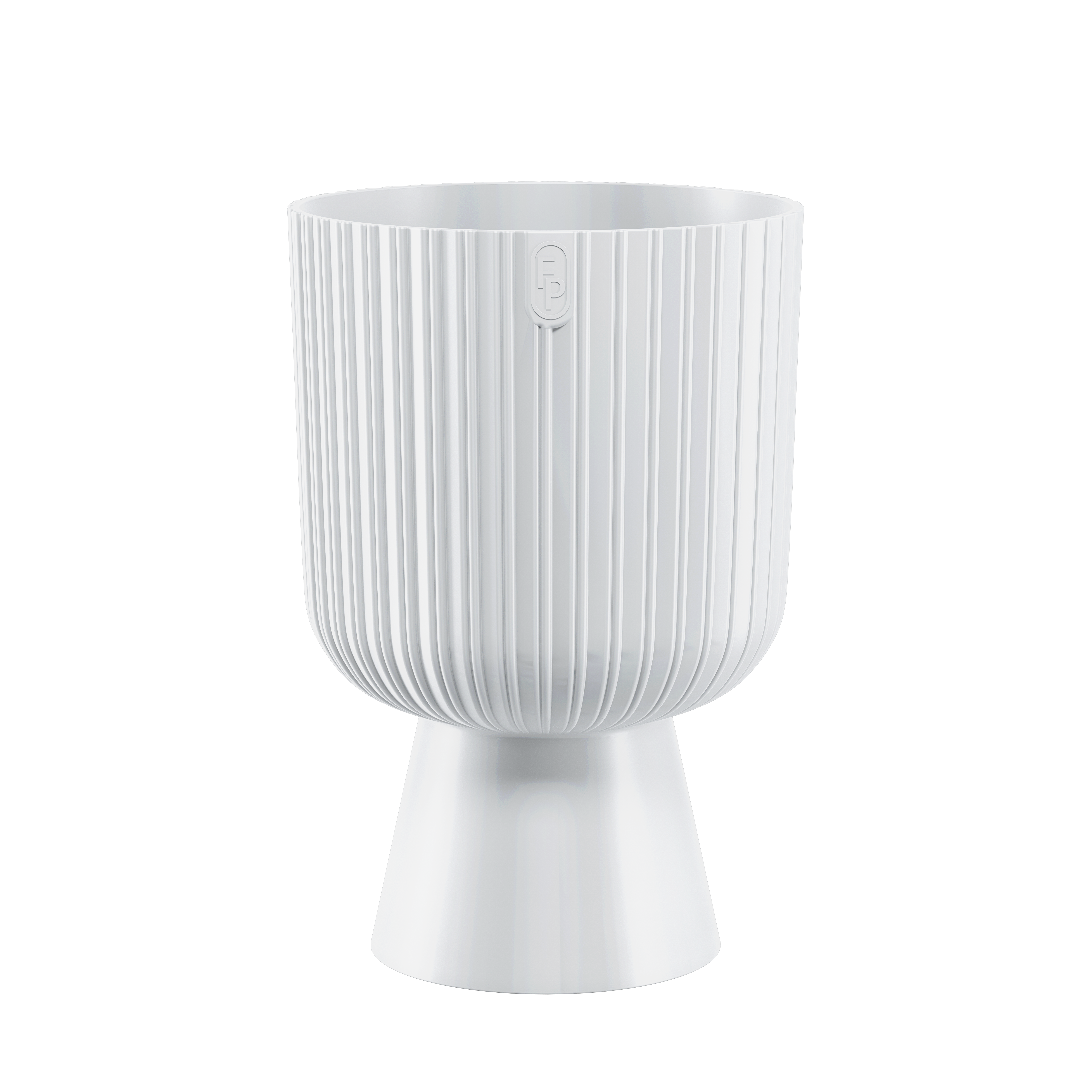 Osłonka doniczki Keli Mika 18 cm biała Form-Plastic