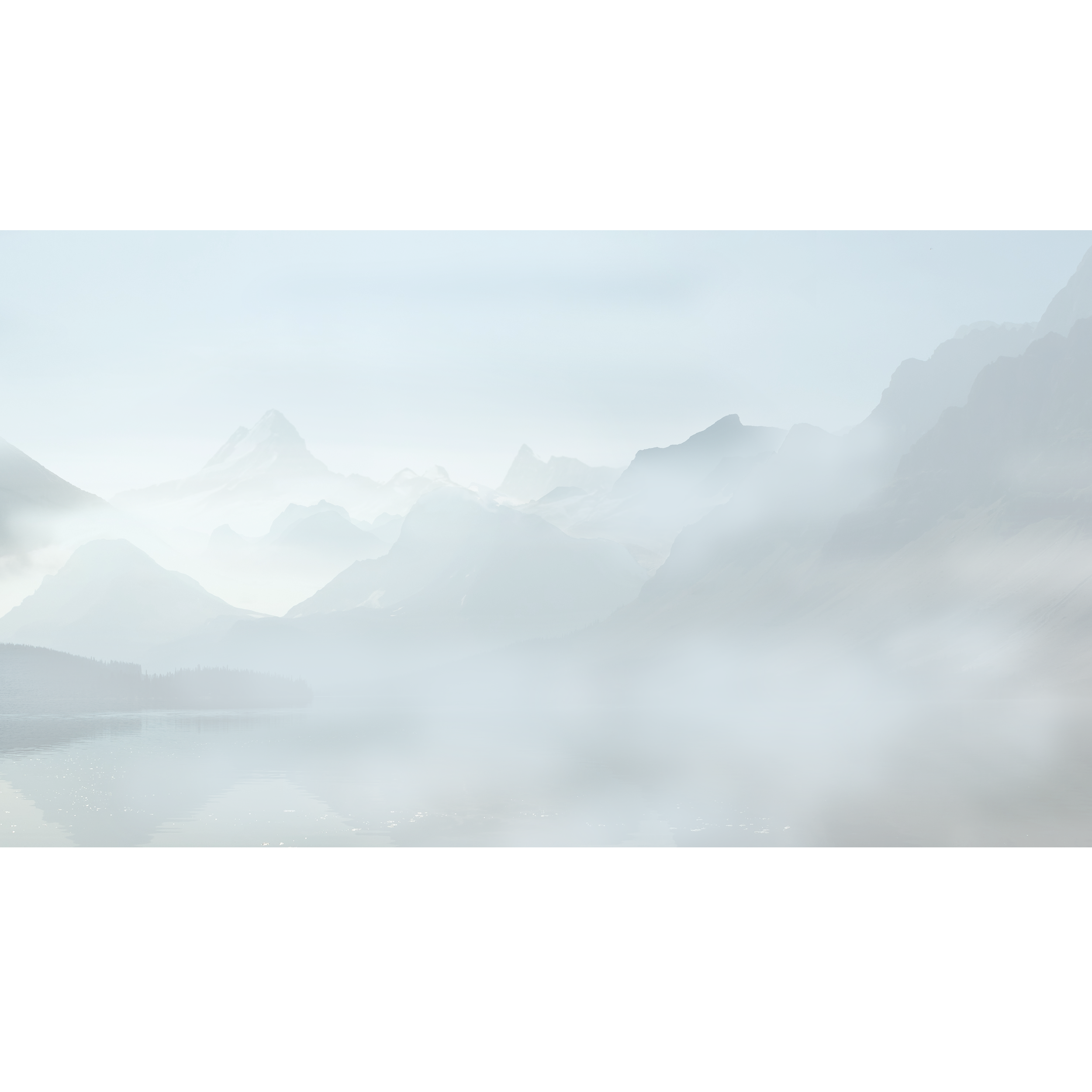 Mural Mountains góry we mgle 500 x 280 cm struktura Art