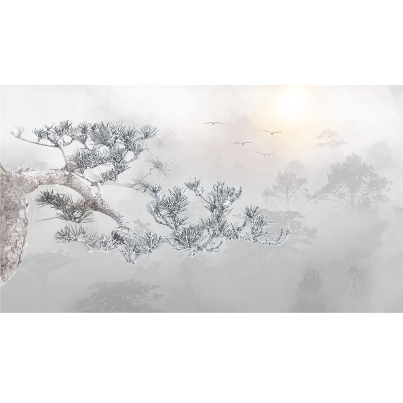 Mural Hida odlatujące ptaki 500 x 280 cm struktura Art