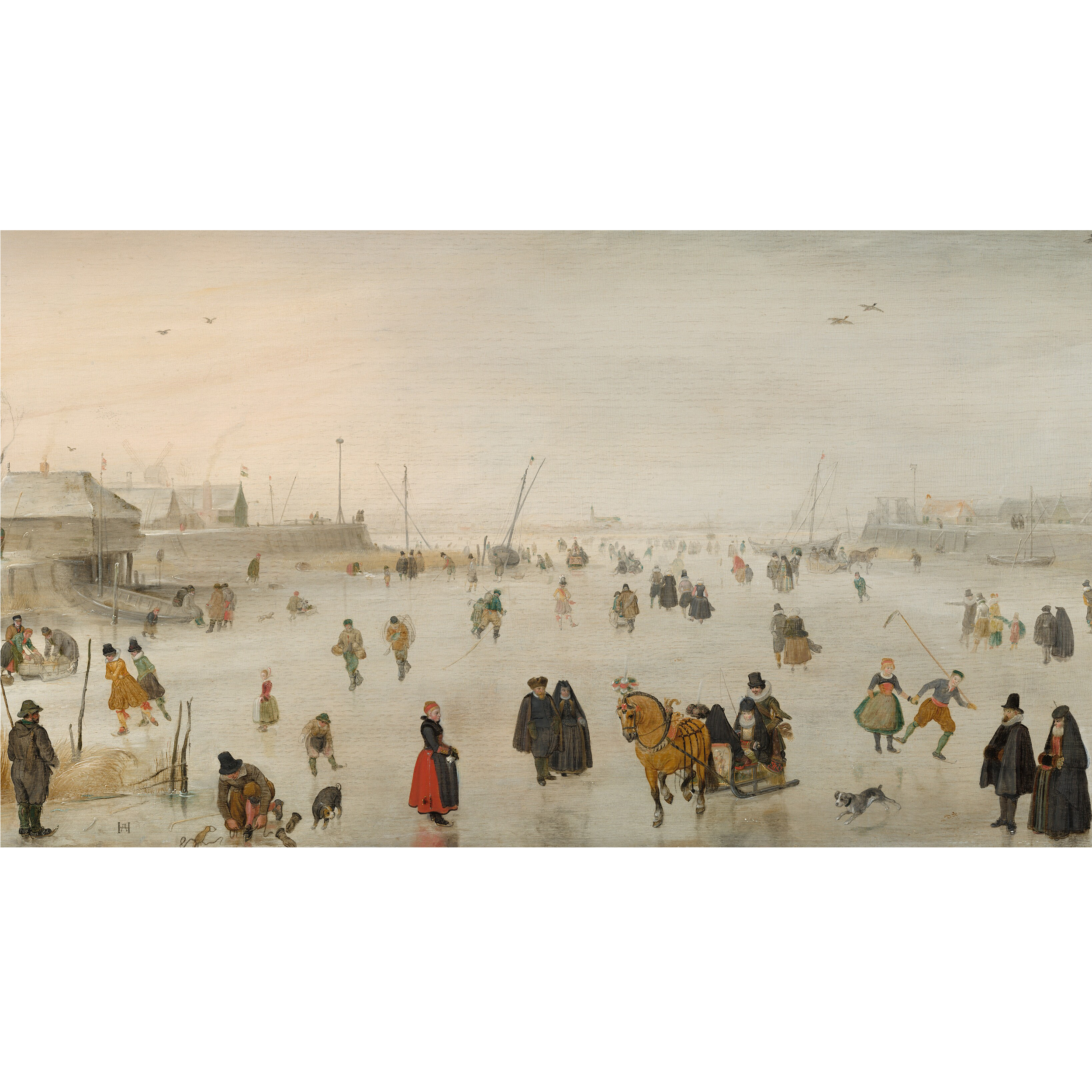 Mural Winter zimowe lodowisko 500 x 280 cm struktura Art