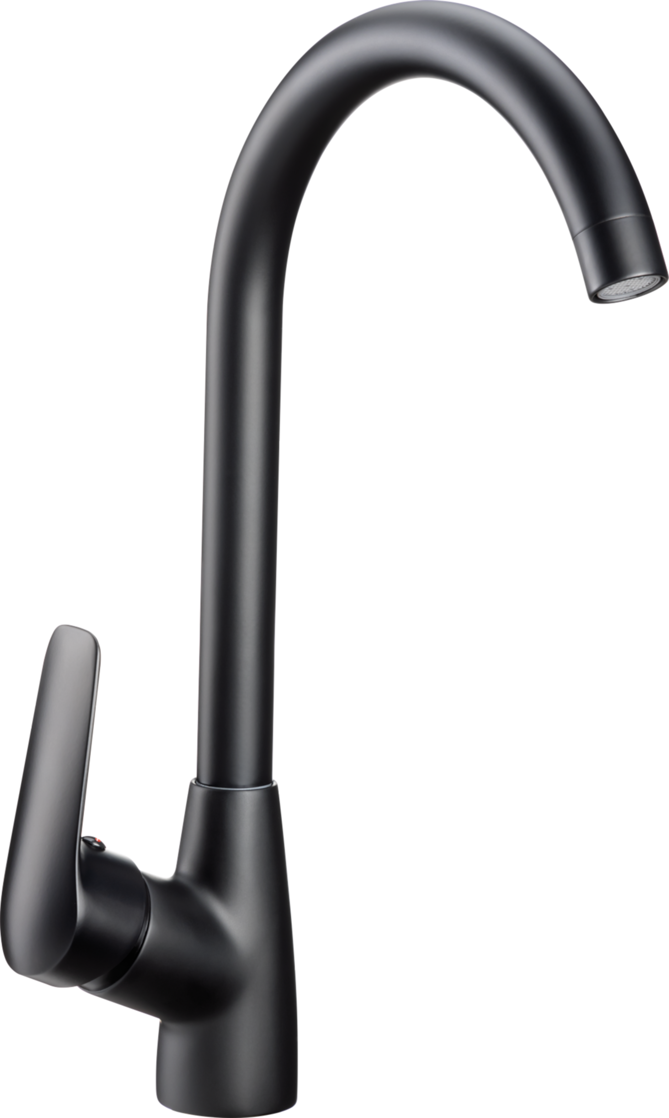 Bateria kuchenna Boro czarna wylewka U 34 cm Neo Deante