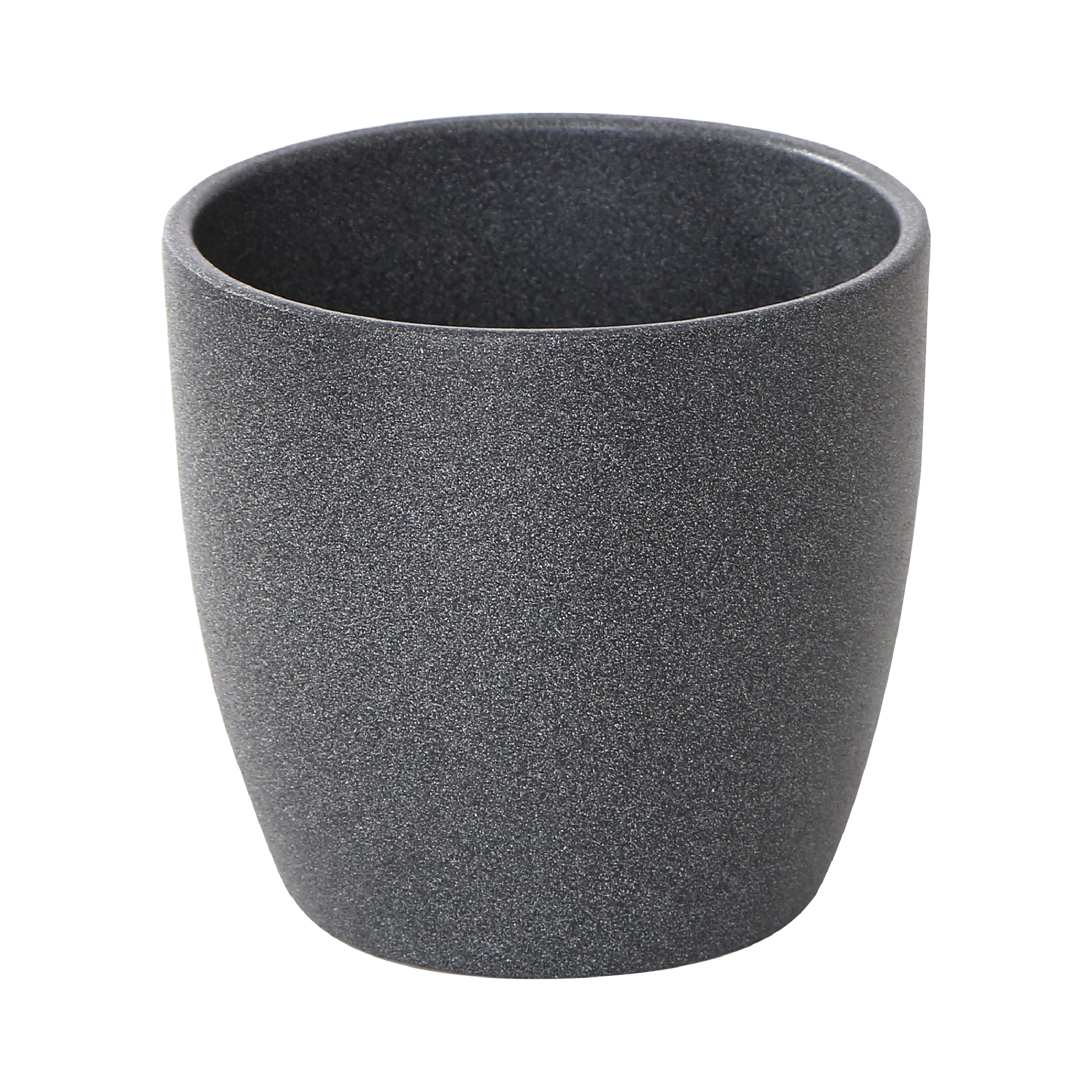Osłonka doniczki ceramiczna Emi 22cm antracytowa Ceramik