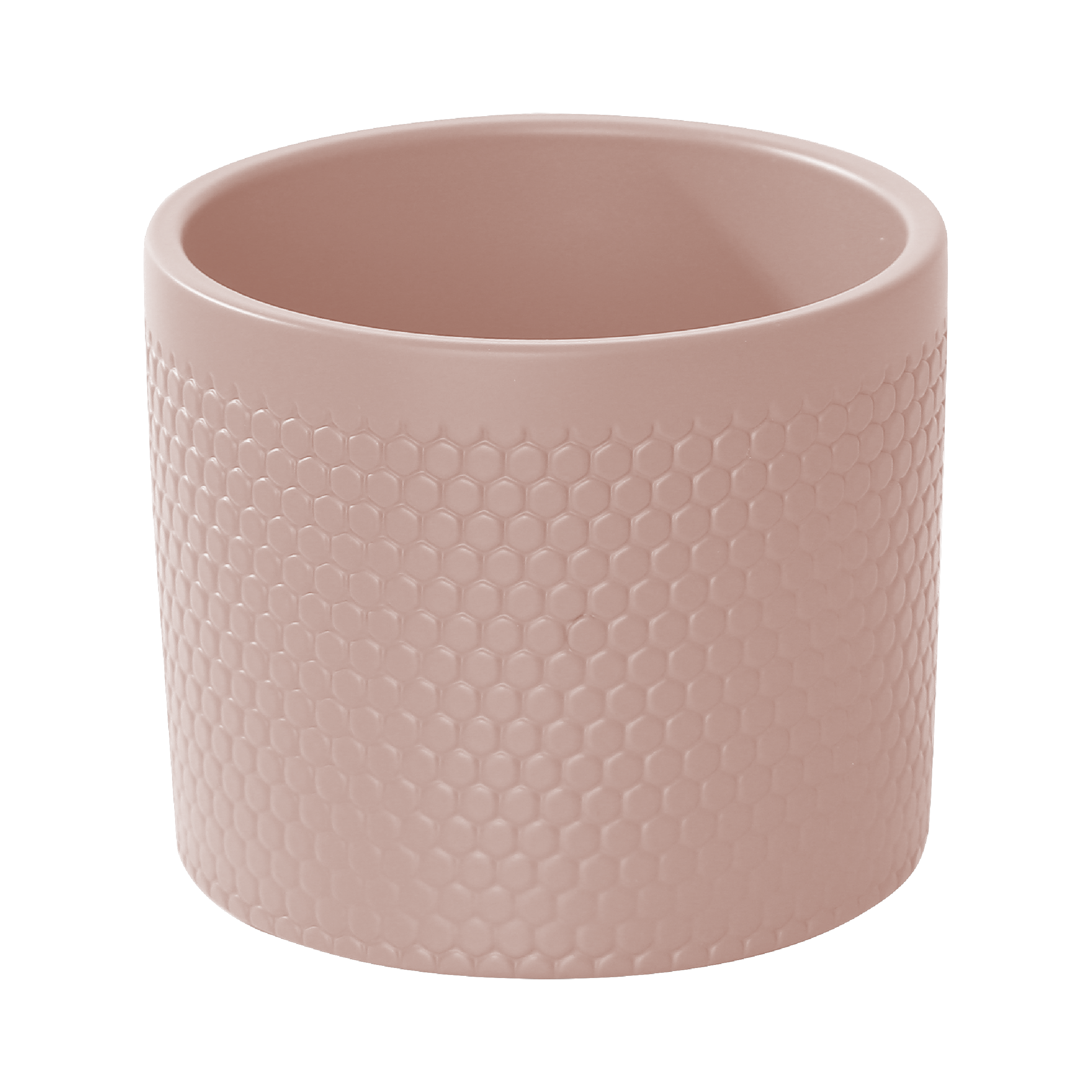 Osłonka doniczki ceramiczna Walec 13cm różowa Ceramik